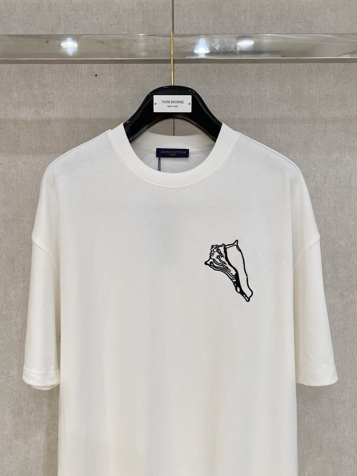 Louis Vuitton 2025SS早春新品 印花棉质圆领短袖T恤服装,男,女 3