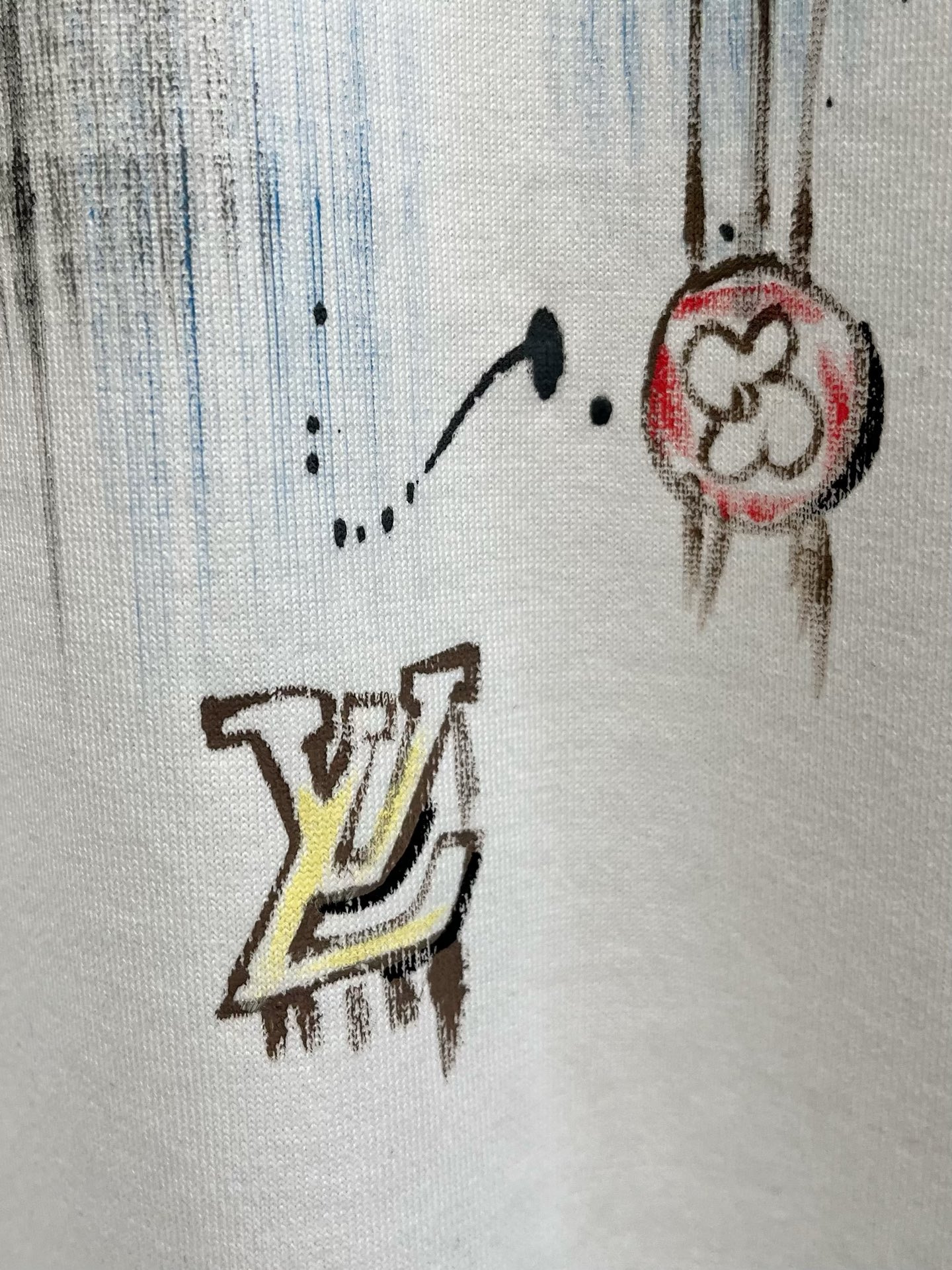  LV      ⚠️
重磅推荐！2025ss夏装新品 专柜在售 最新系列图案logo短袖T恤 必须人手