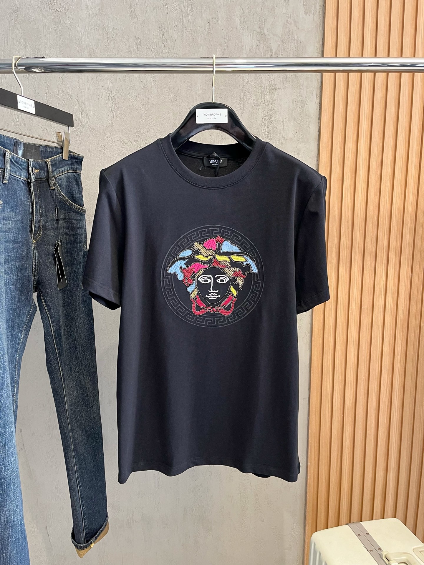 范思哲25ss春夏新款首发专柜最新款短袖圆领T恤 高端订制 ...