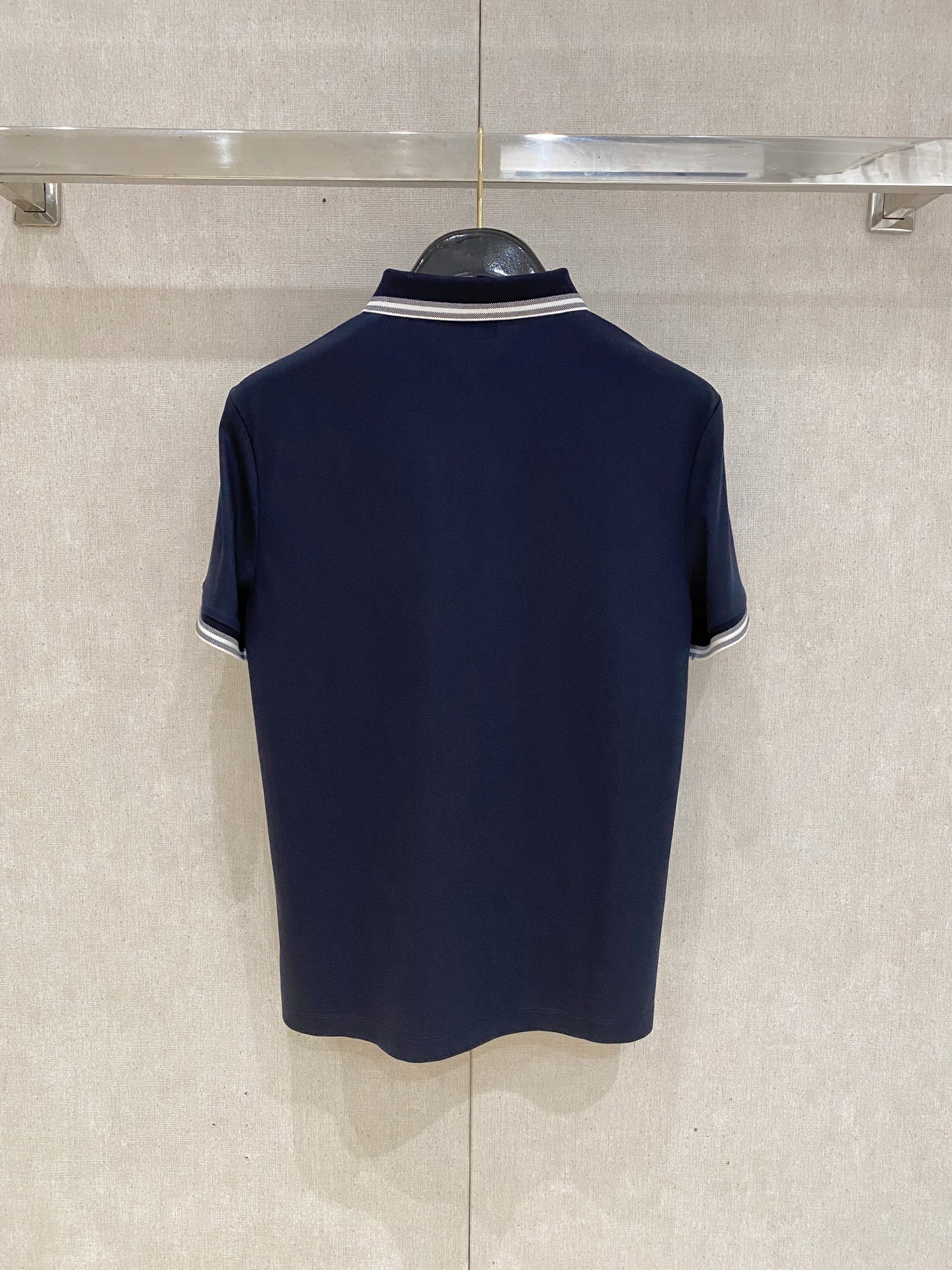 Dior Men's Navy Blue Polo Shirt Short Sleeve Fashionable and Comfortable 9 i1745428933775 5907 0 8