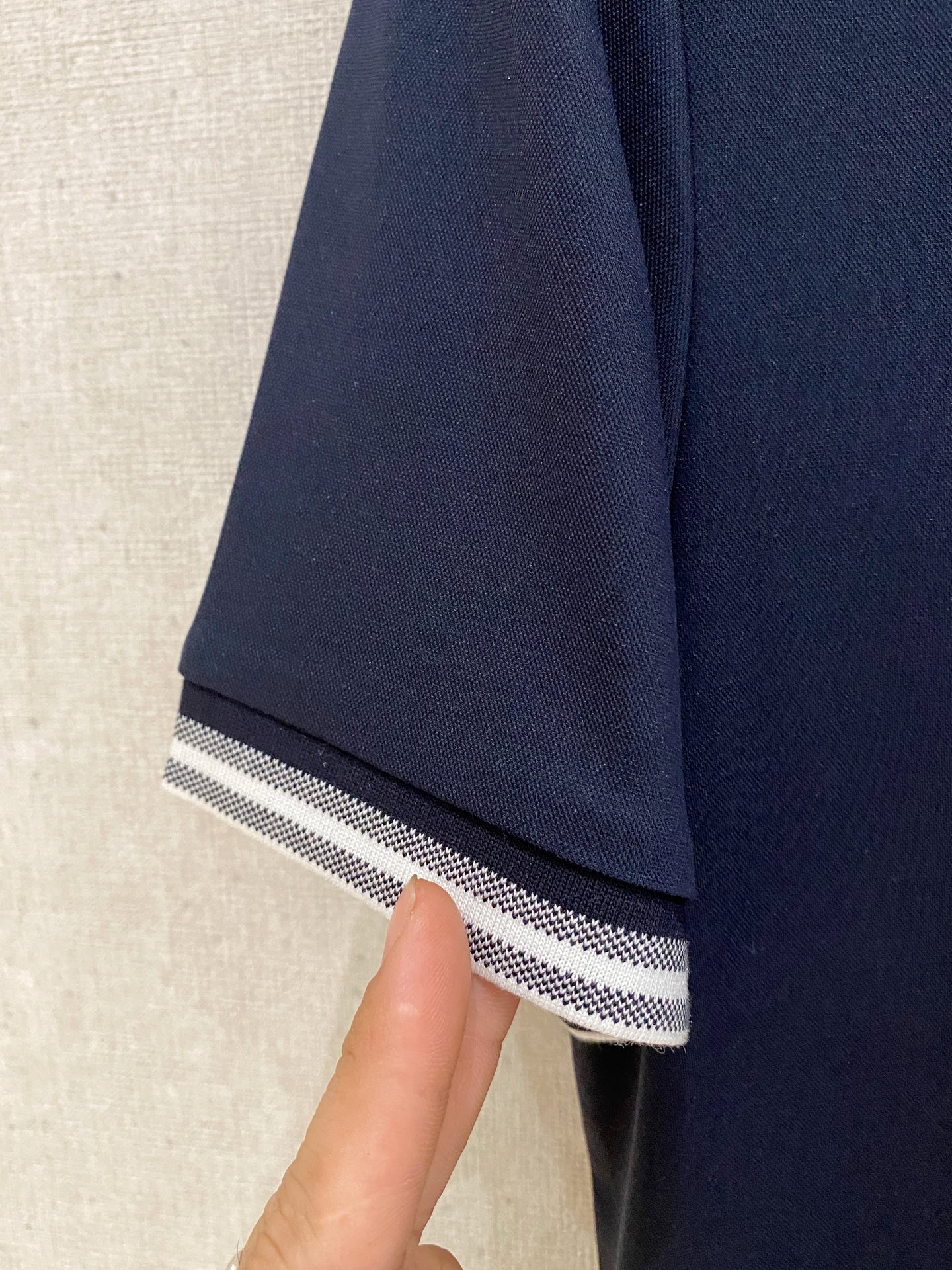 Dior Men's Navy Blue Polo Shirt Short Sleeve Fashionable and Comfortable 7 i1745428934708 5243 0 6