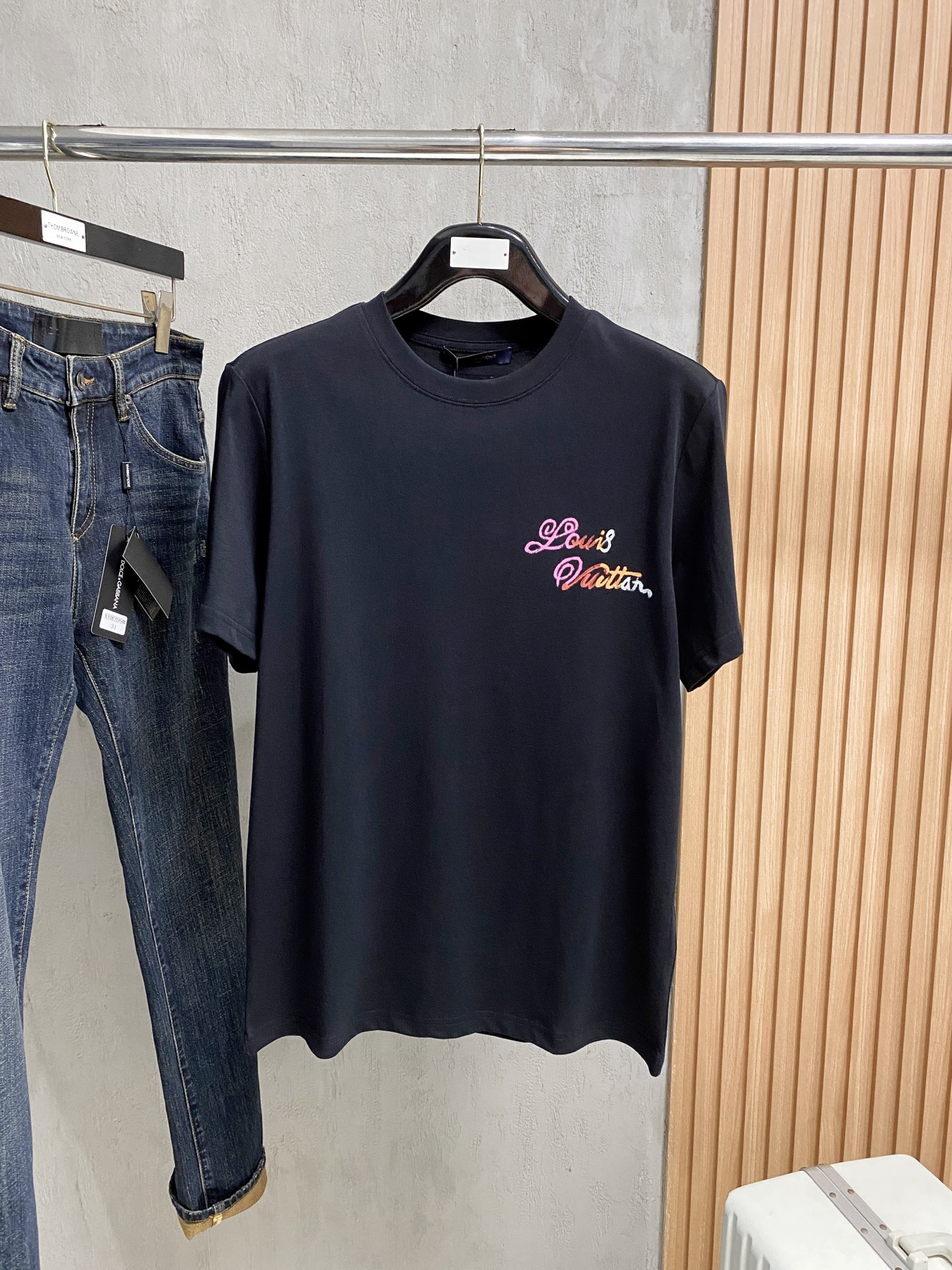 路易威*LV 25ss春夏新款首发专柜最新款短袖圆领T恤 手绘工...