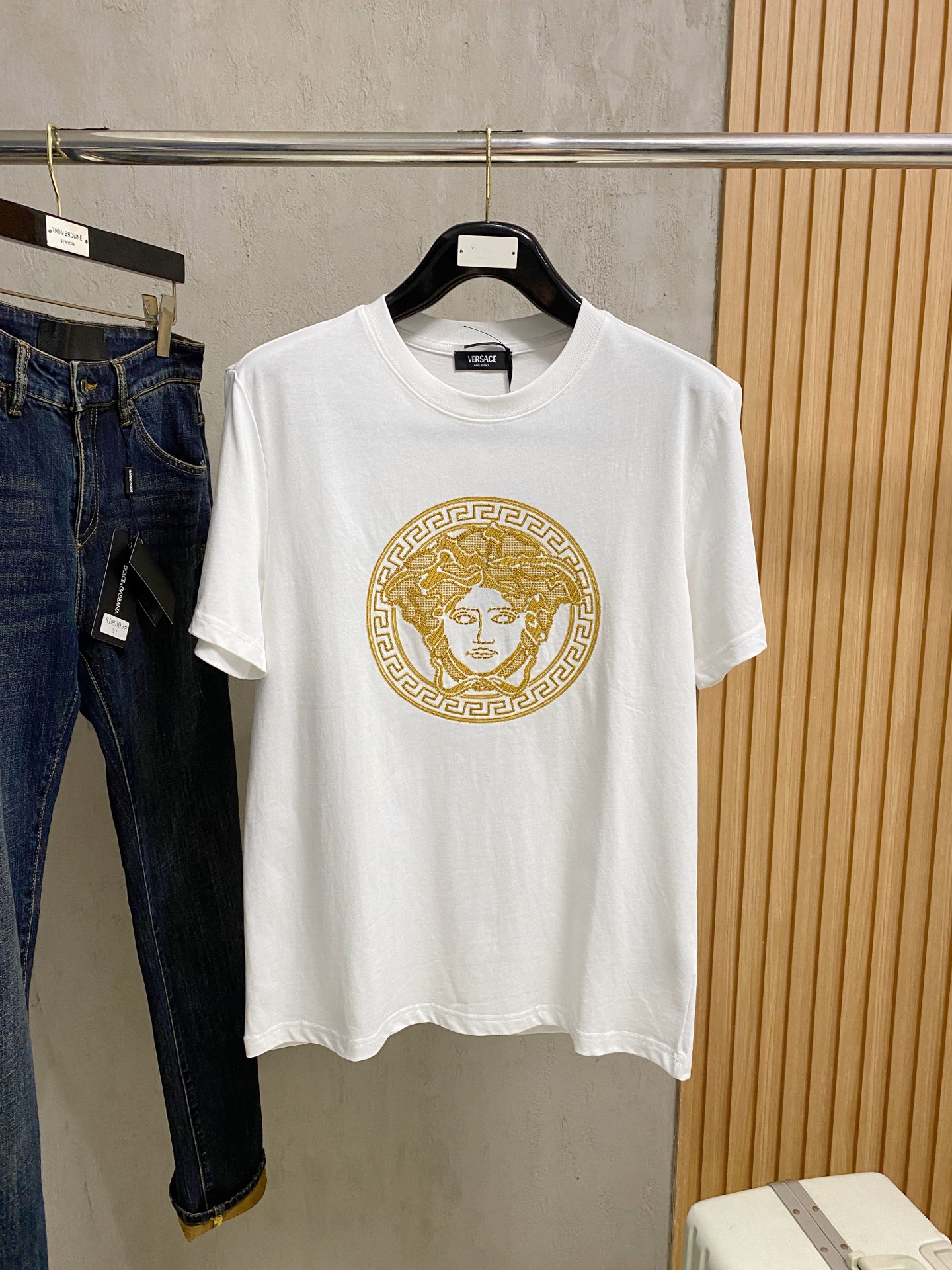 范思*Versace 25ss春夏新款首发专柜最新款短袖圆领T恤 高端...