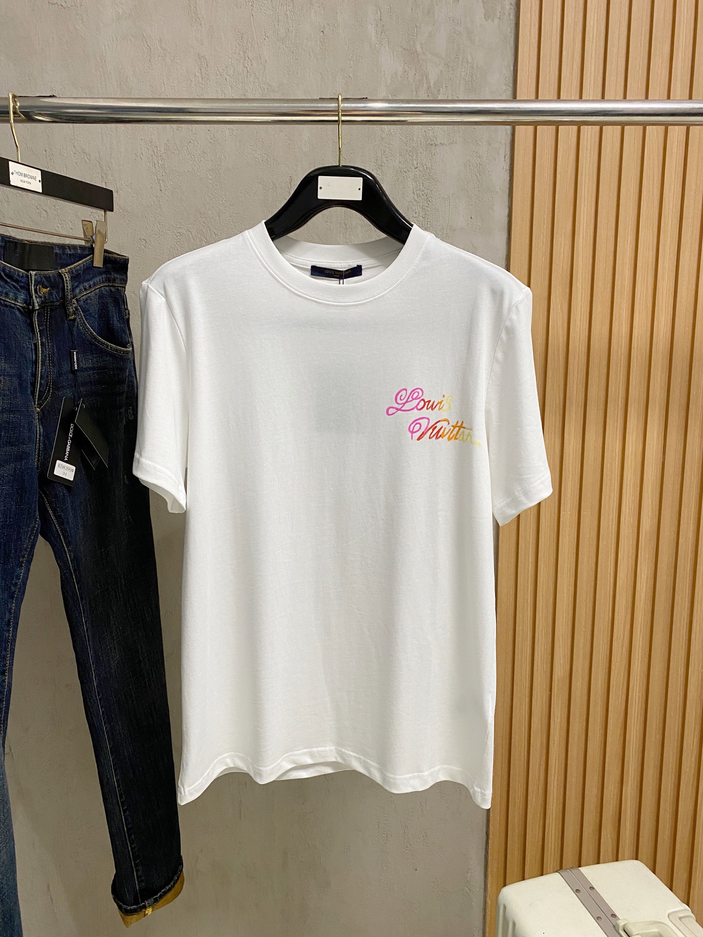 路易威*LV 25ss春夏新款首发专柜最新款短袖圆领T恤 手绘工...