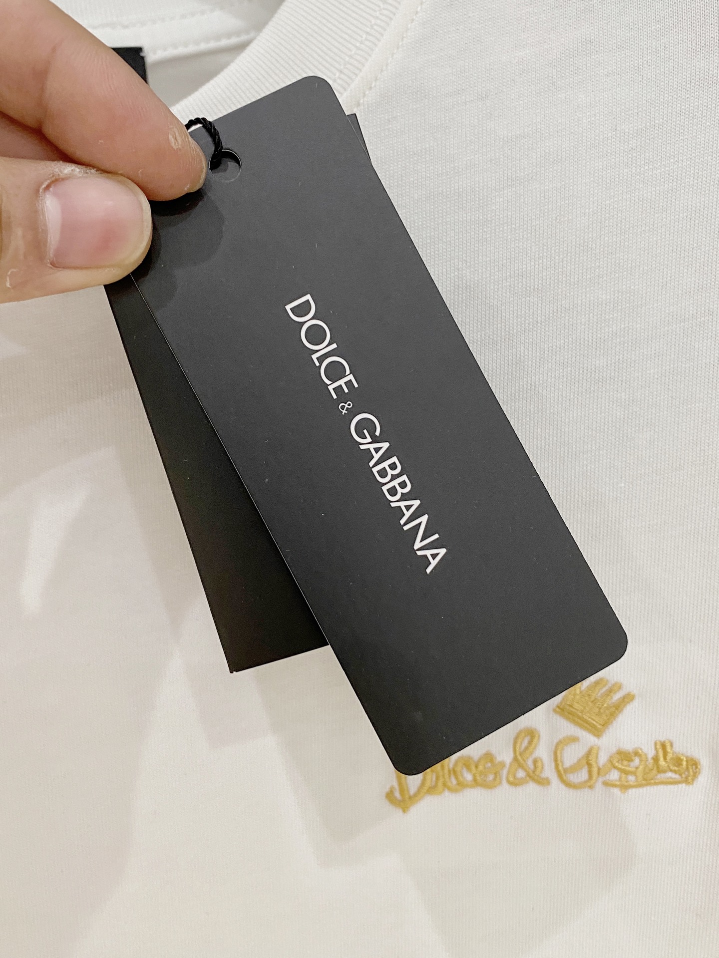  杜嘉班*D&G 25SS春夏新款首发专柜最新款短袖圆领T恤 高端订制 设计前卫时尚！品牌logo重工艺