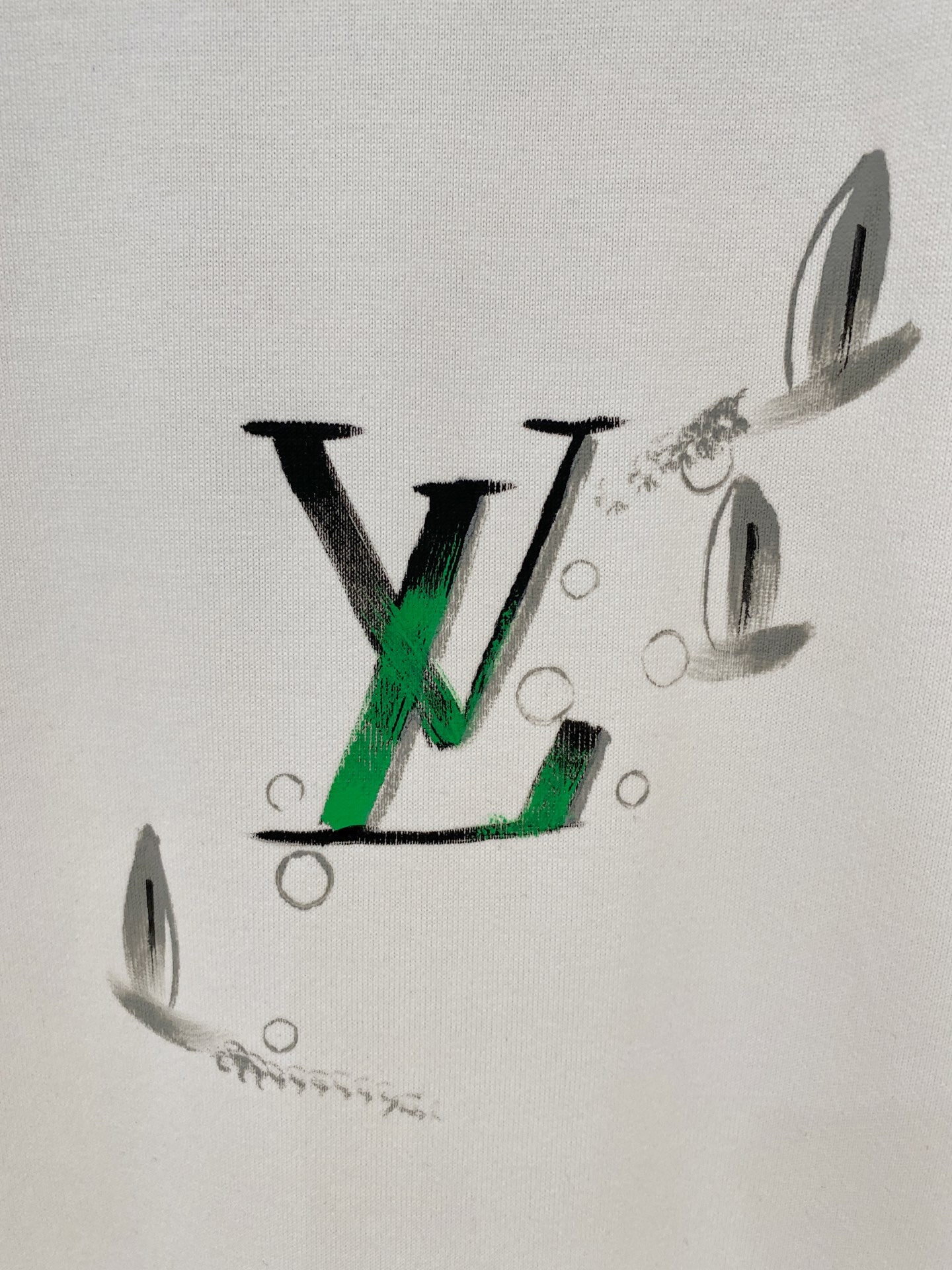 。上新lv 手绘 25 SS 新疆长绒棉 上身舒适亲肤 纯棉质感 经典百搭 黑白 码数M-3Xl
