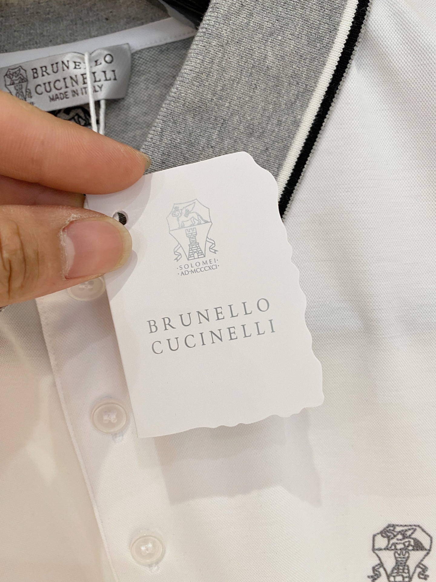 Brunello Cucinelli Summer Polo Shirt, Short Sleeve, Classic Logo, Comfortable Fabric 6 i1749135014630 1437 0 4