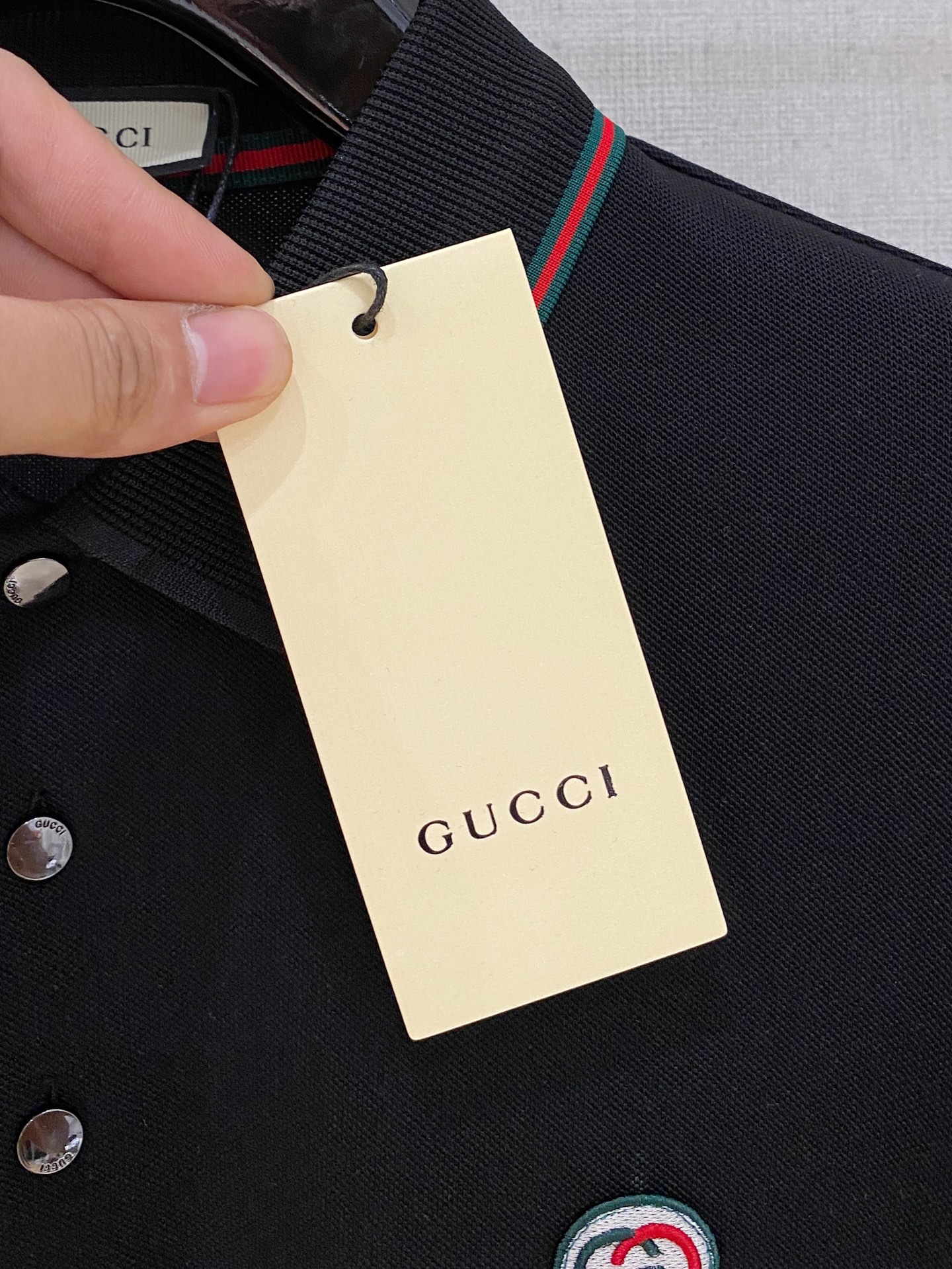 开春新品 古驰 𝟏𝟎𝟎%新疆长绒棉 面料柔软舒适透气𝟮𝟬25 秋冬 限量款长袖Polo系列𝗦𝗜𝗭𝗘：𝗠-