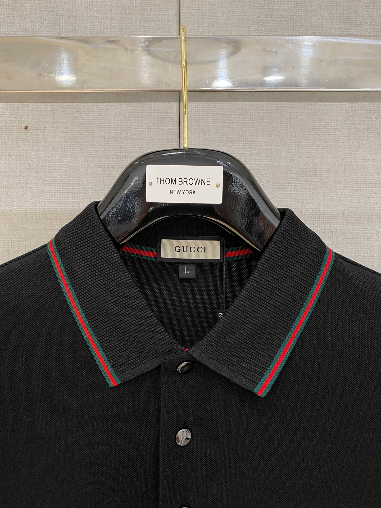 开春新品 古驰 𝟏𝟎𝟎%新疆长绒棉 面料柔软舒适透气𝟮𝟬25 秋冬 限量款长袖Polo系列𝗦𝗜𝗭𝗘：𝗠-