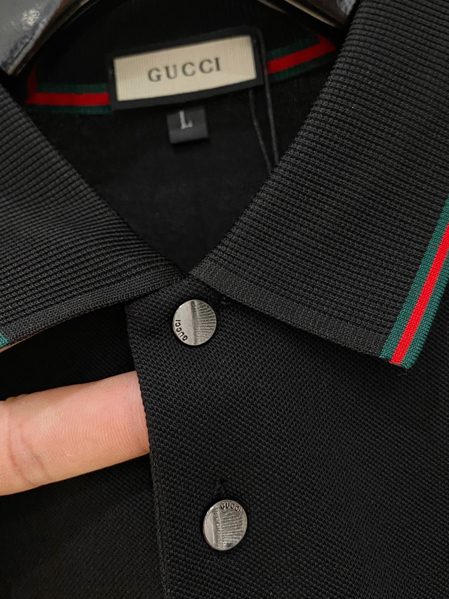 开春新品 古驰 𝟏𝟎𝟎%新疆长绒棉 面料柔软舒适透气𝟮𝟬25 秋冬 限量款长袖Polo系列𝗦𝗜𝗭𝗘：𝗠-