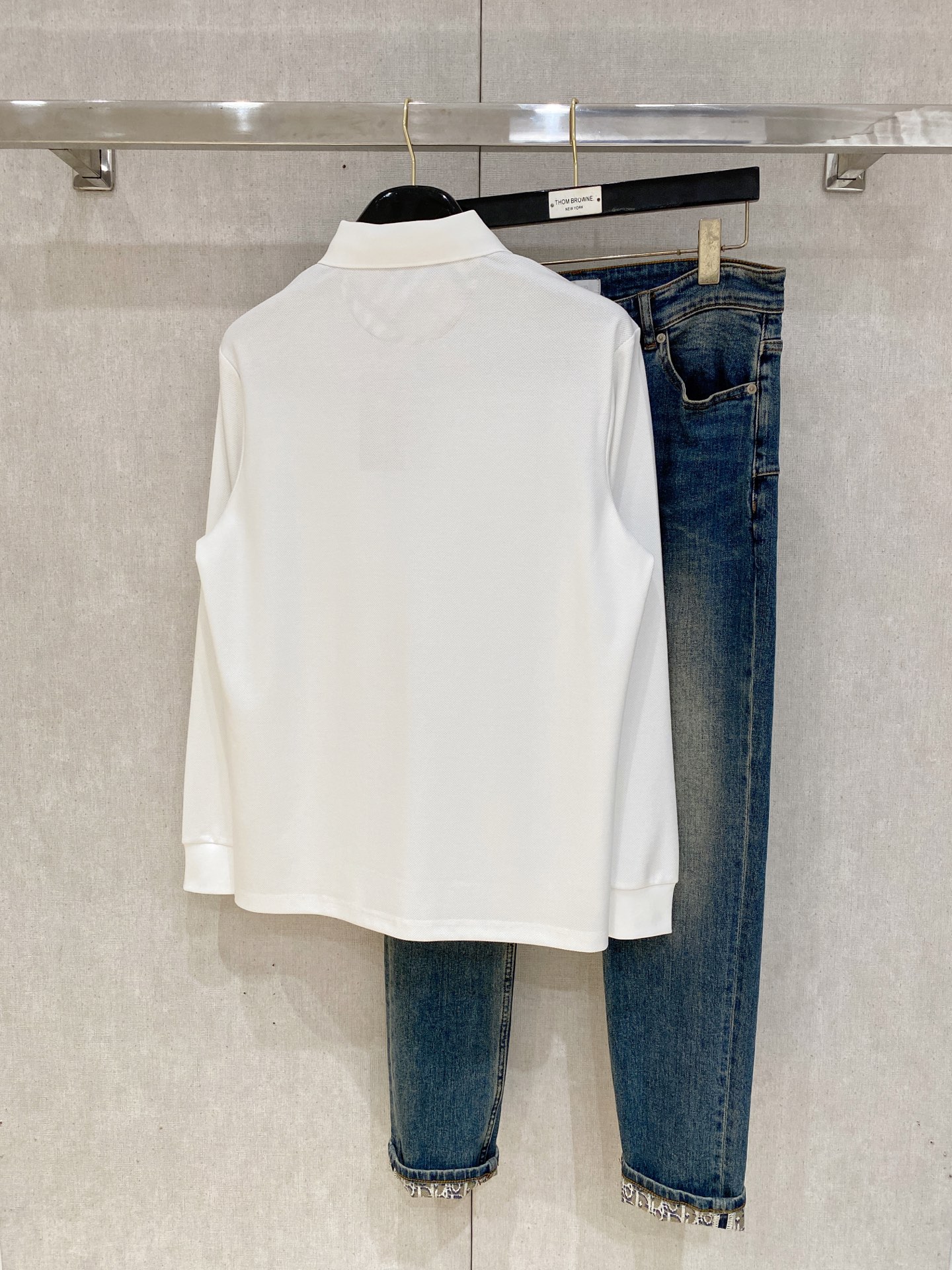 开春新品 巴宝莉 𝟏𝟎𝟎%新疆长绒棉 面料柔软舒适透气𝟮𝟬25 秋冬 限量款长袖Polo系列𝗦𝗜𝗭𝗘：𝗠