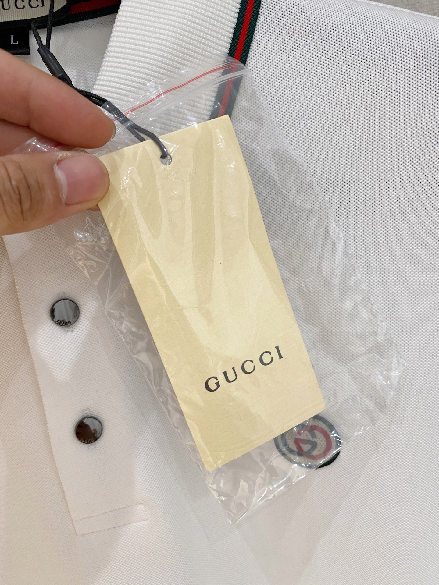 开春新品 古驰 𝟏𝟎𝟎%新疆长绒棉 面料柔软舒适透气𝟮𝟬25 秋冬 限量款长袖Polo系列𝗦𝗜𝗭𝗘：𝗠-