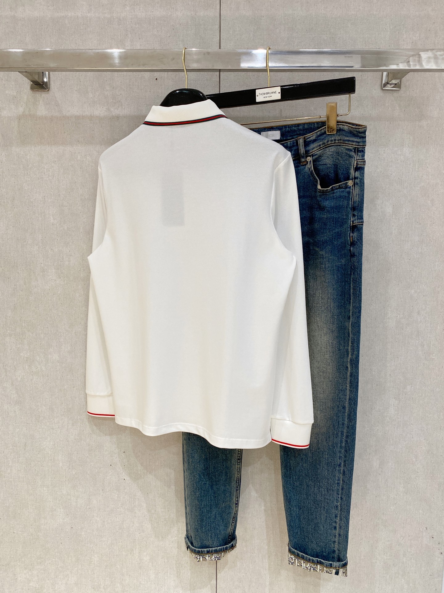 开春新品 古驰 𝟏𝟎𝟎%新疆长绒棉 面料柔软舒适透气𝟮𝟬25 秋冬 限量款长袖Polo系列𝗦𝗜𝗭𝗘：𝗠-