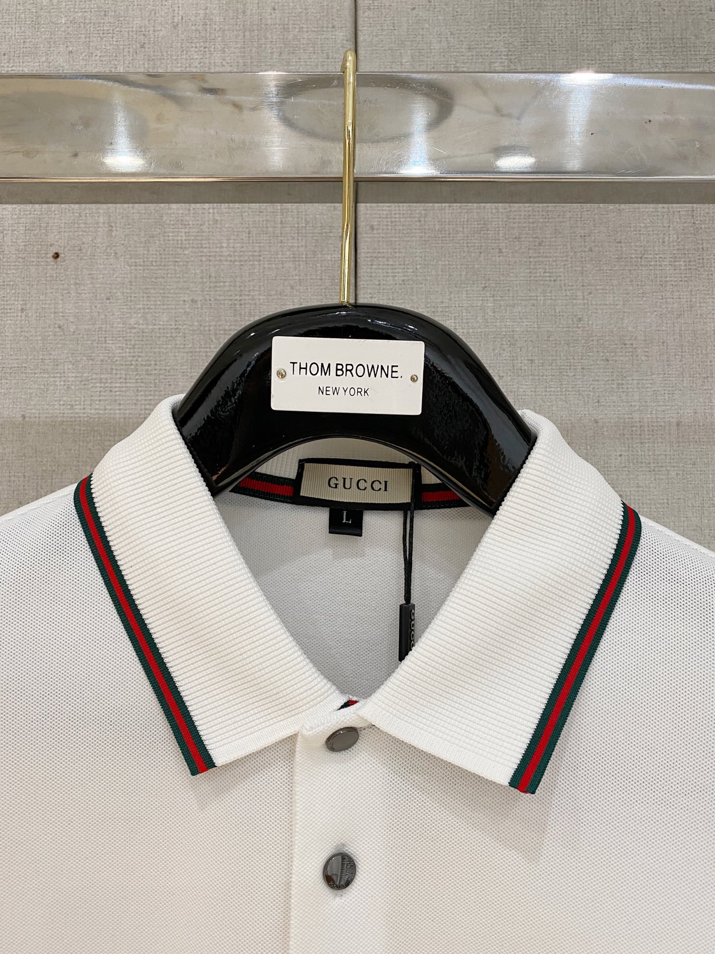 开春新品 古驰 𝟏𝟎𝟎%新疆长绒棉 面料柔软舒适透气𝟮𝟬25 秋冬 限量款长袖Polo系列𝗦𝗜𝗭𝗘：𝗠-