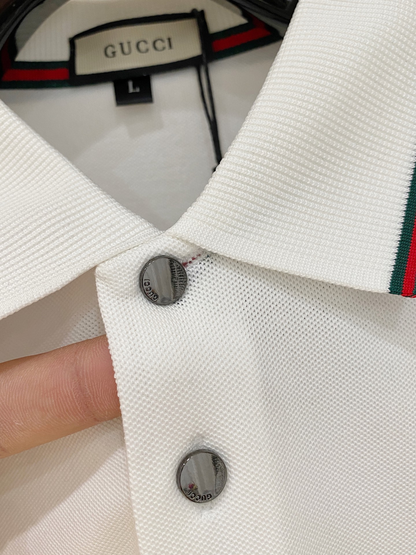 开春新品 古驰 𝟏𝟎𝟎%新疆长绒棉 面料柔软舒适透气𝟮𝟬25 秋冬 限量款长袖Polo系列𝗦𝗜𝗭𝗘：𝗠-