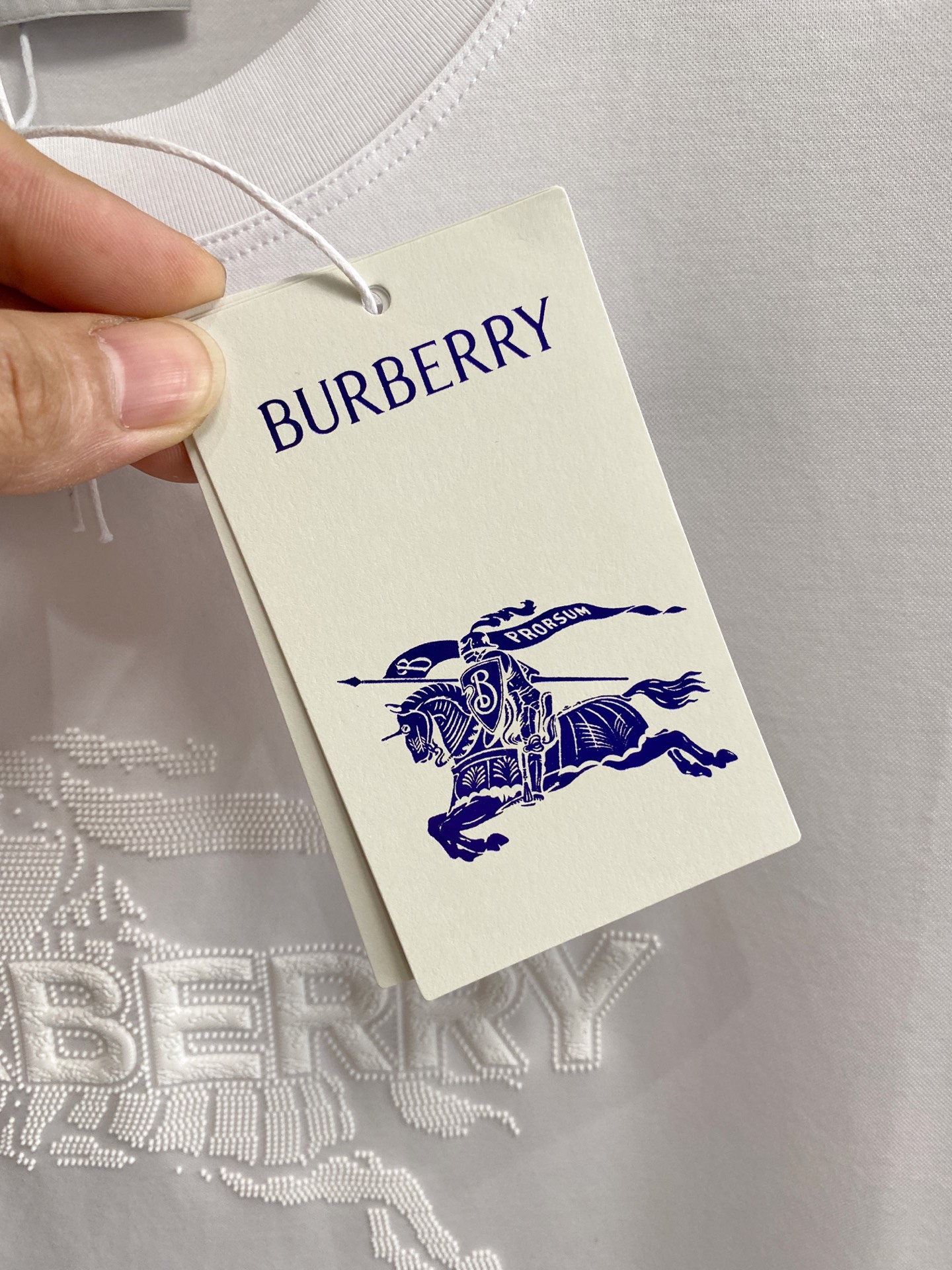  巴宝莉 2025春夏新款首发专柜最新款圆领短袖 高端订制 设计前卫时尚！品牌logo重工艺设计 高端定