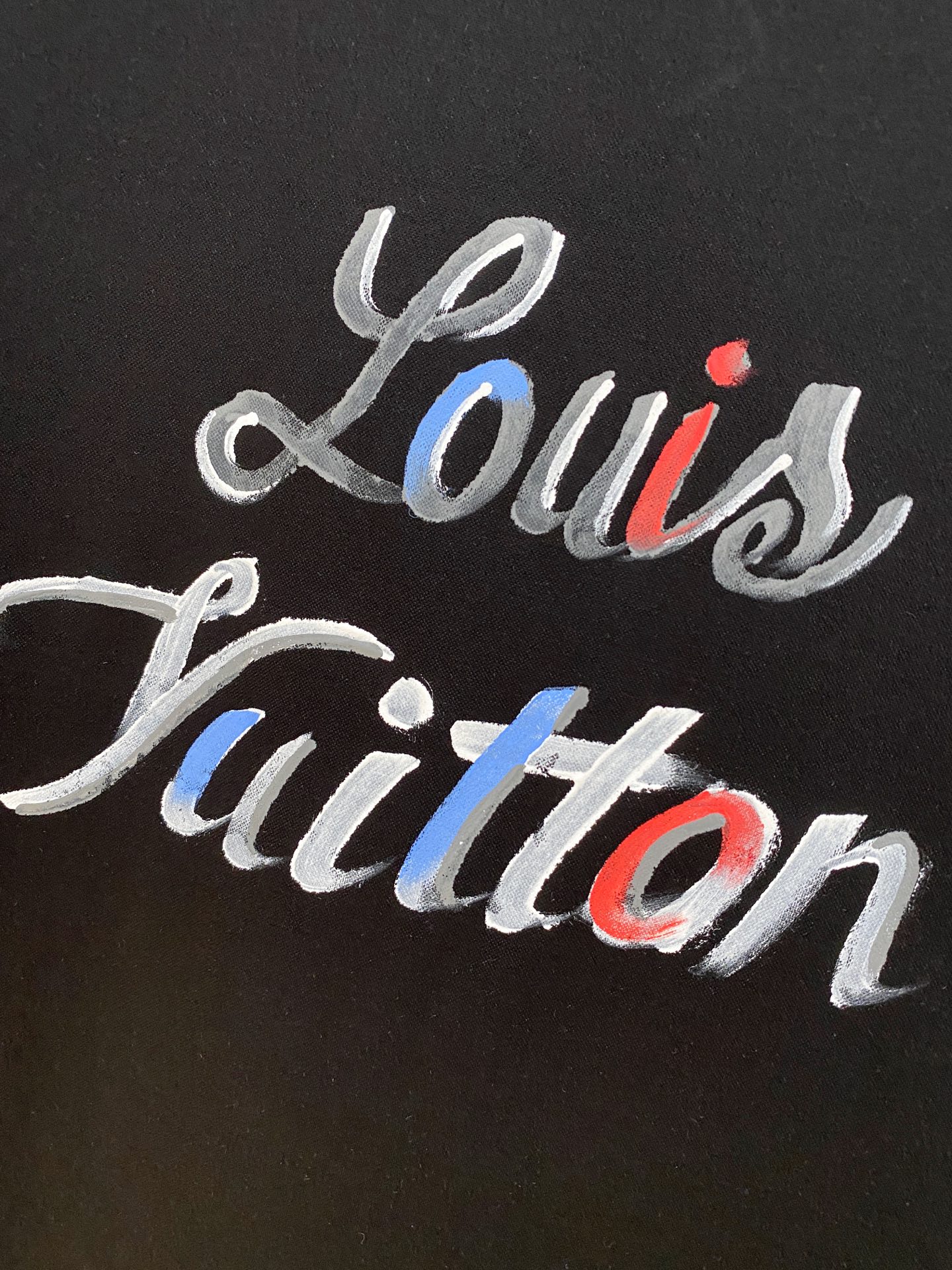  1v 路易威登 2025春夏新款首发专柜最新款圆领短袖 高端订制 设计前卫时尚！品牌logo重工艺设计