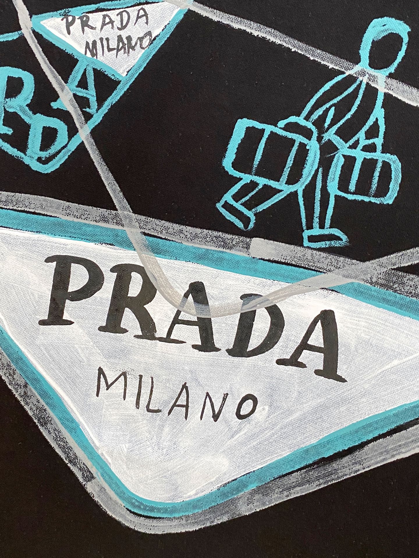  普拉达  2025春夏新款首发专柜最新款圆领短袖 高端订制 设计前卫时尚！品牌logo重工艺设计 高端