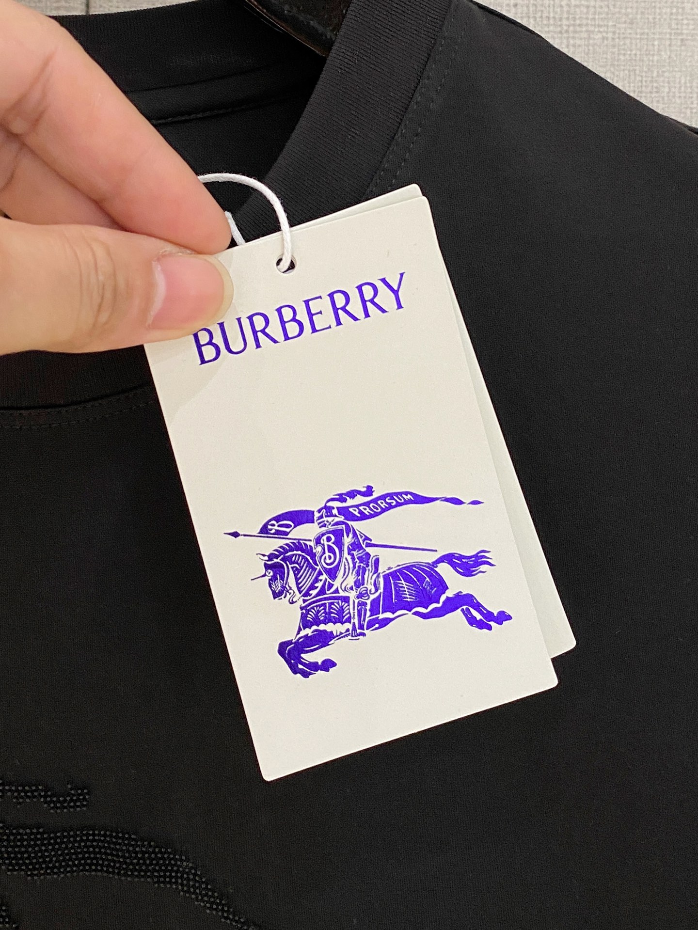  巴宝莉 2025春夏新款首发专柜最新款圆领短袖 高端订制 设计前卫时尚！品牌logo重工艺设计 高端定