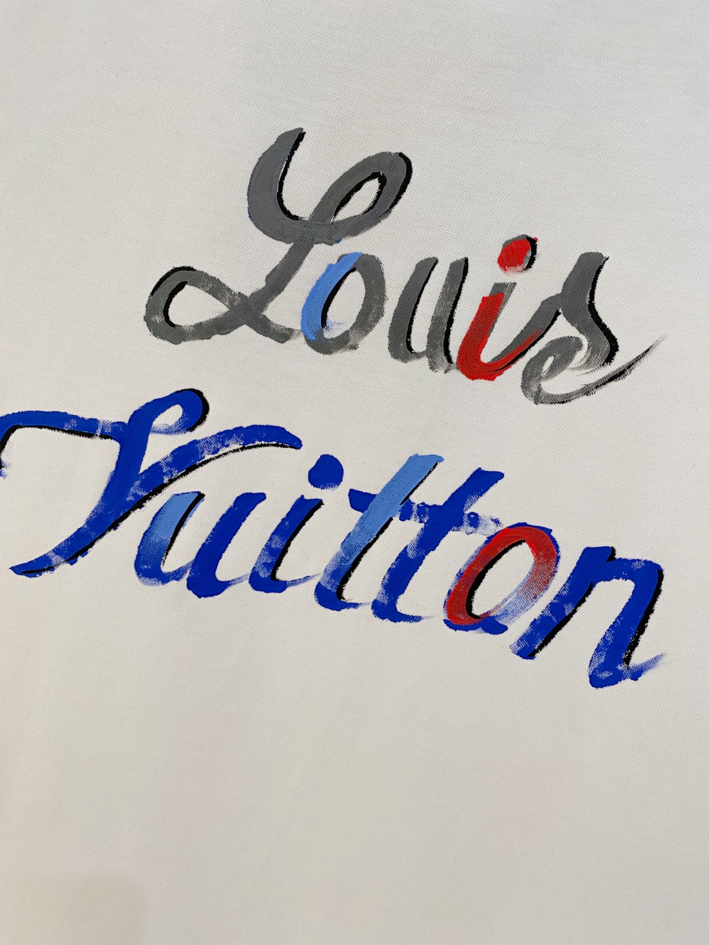  1v 路易威登 2025春夏新款首发专柜最新款圆领短袖 高端订制 设计前卫时尚！品牌logo重工艺设计