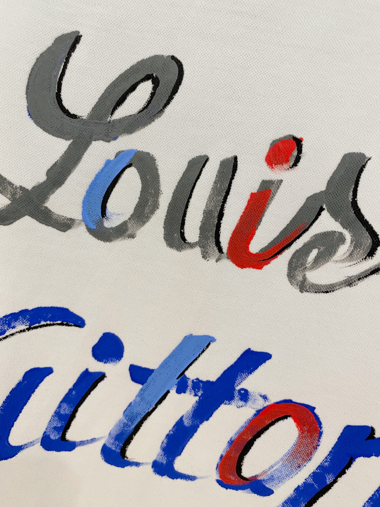  1v 路易威登 2025春夏新款首发专柜最新款圆领短袖 高端订制 设计前卫时尚！品牌logo重工艺设计