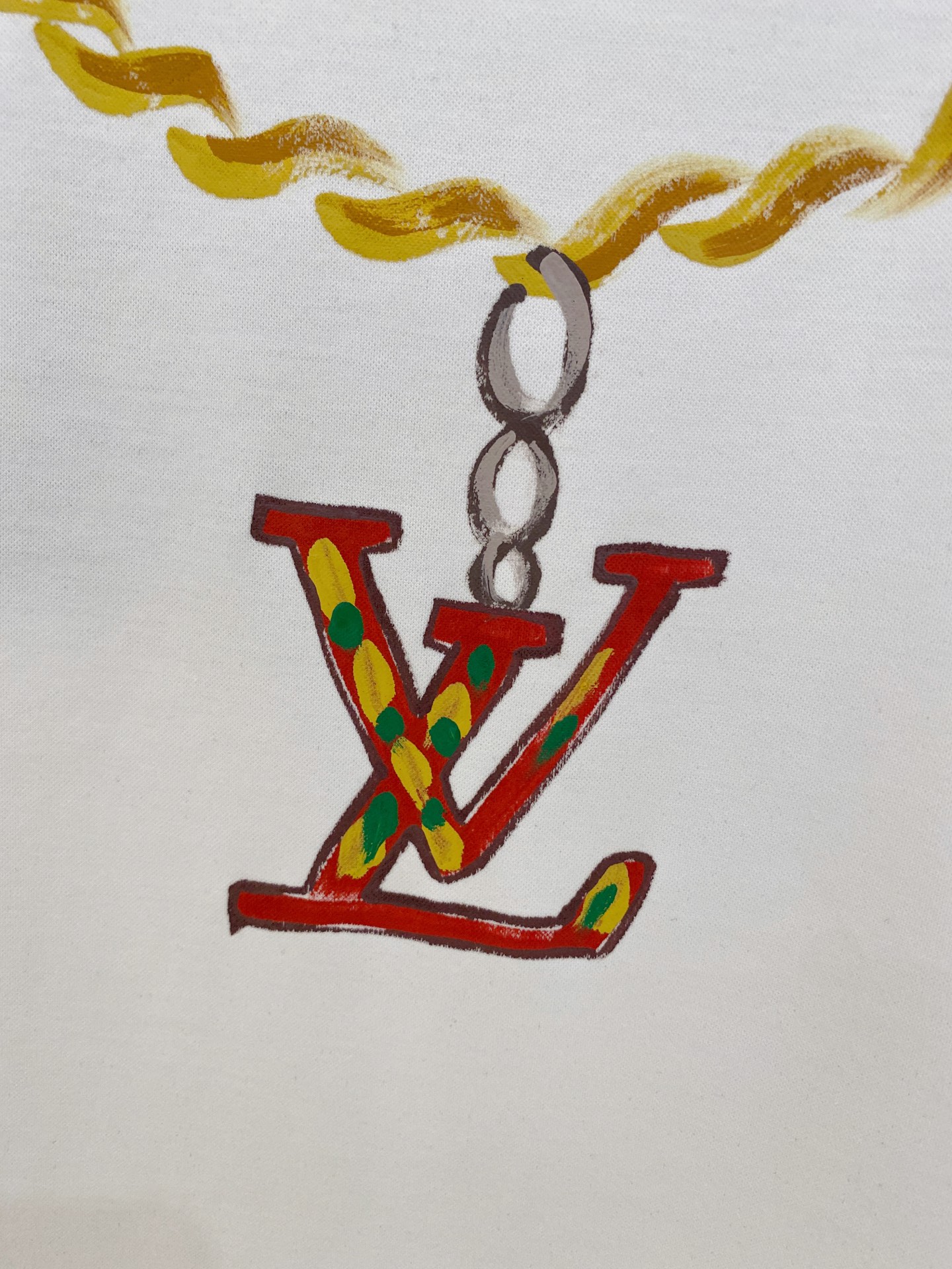  1v 路易威登 2025春夏新款首发专柜最新款圆领短袖 高端订制 设计前卫时尚！品牌logo重工艺设计