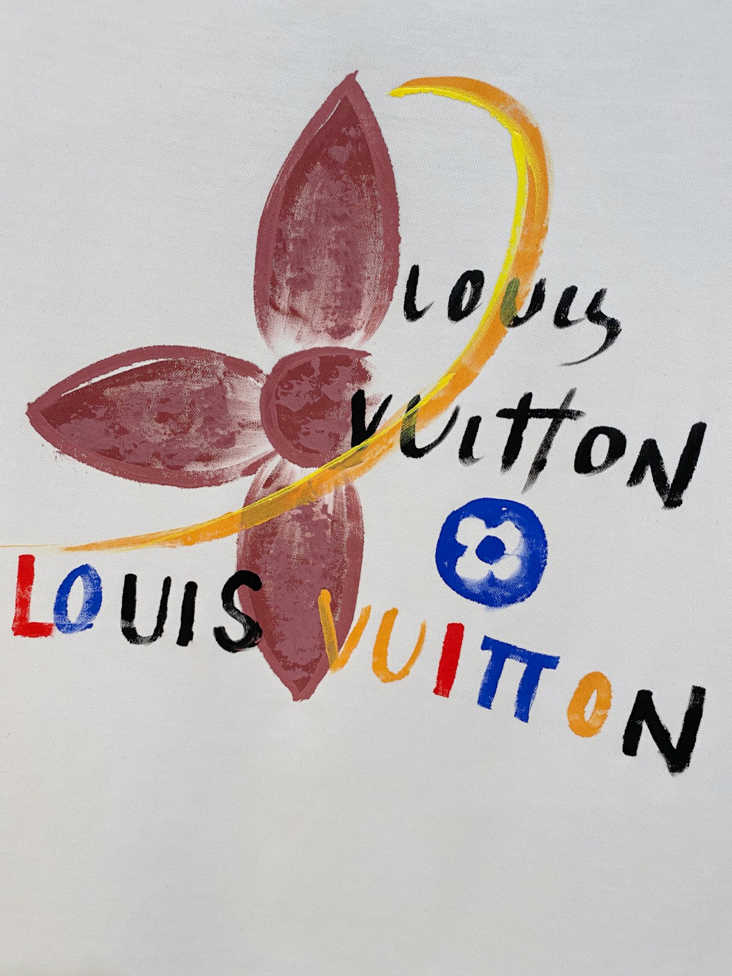  1v 路易威登  2025春夏新款首发专柜最新款圆领短袖 高端订制 设计前卫时尚！品牌logo重工艺设