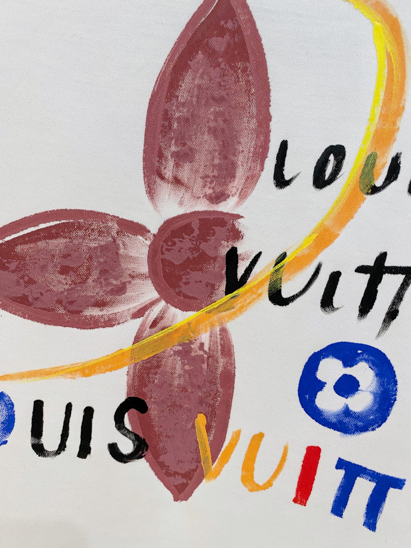  1v 路易威登  2025春夏新款首发专柜最新款圆领短袖 高端订制 设计前卫时尚！品牌logo重工艺设