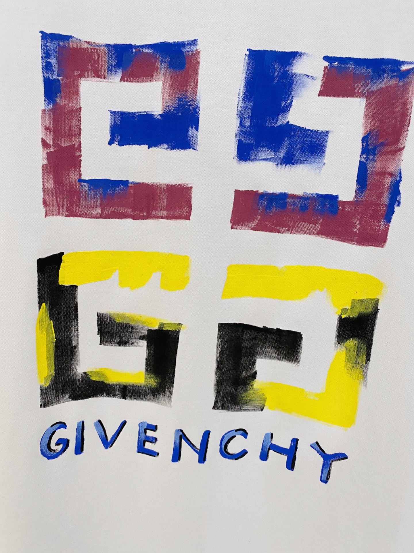  纪梵希 2025春夏新款首发专柜最新款圆领短袖 高端订制 设计前卫时尚！品牌logo重工艺设计 高端定