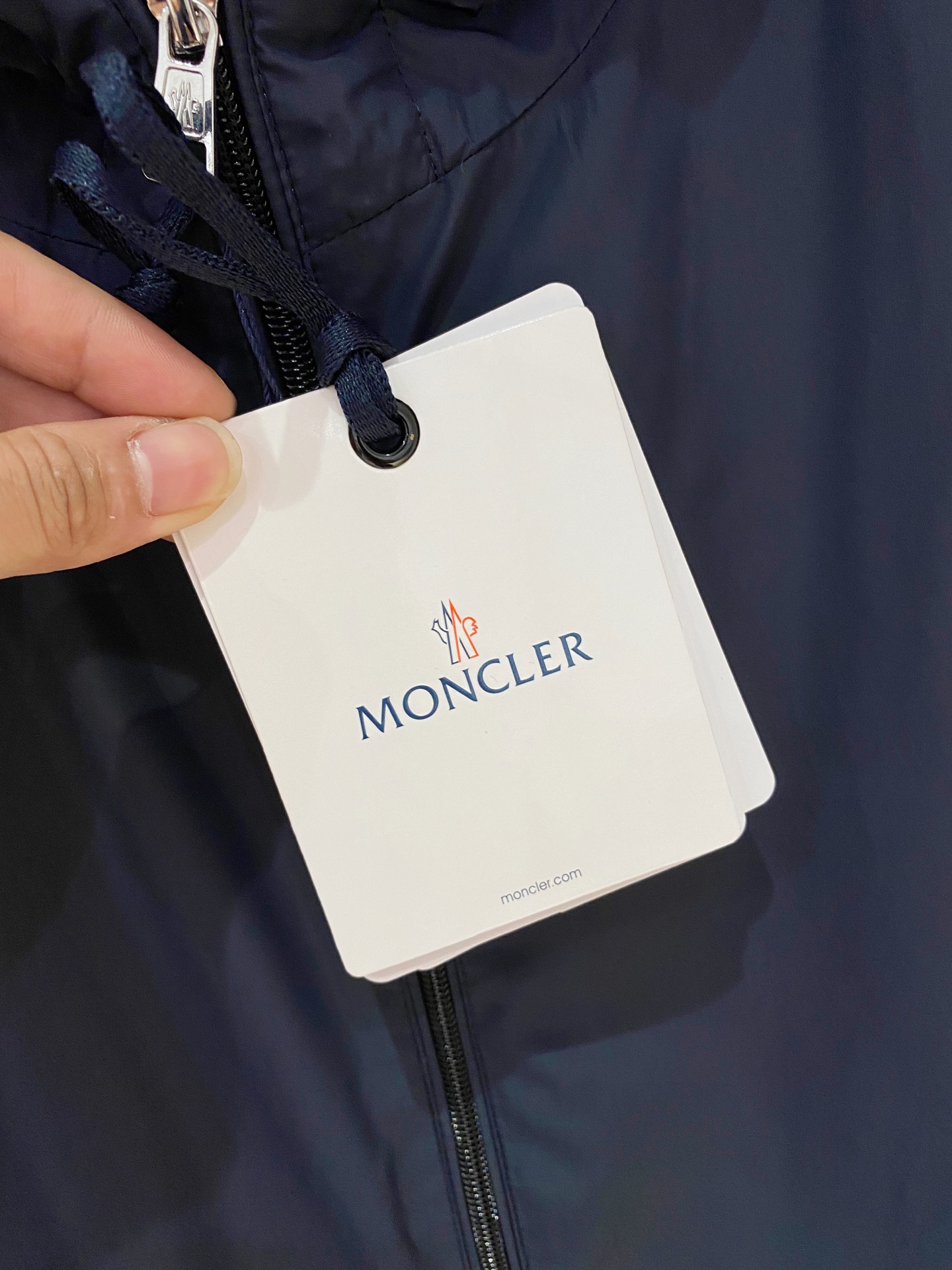 Moncler Men's Navy Hooded Jacket with Striped Sleeves - Casual Style 7 i1753712980861 5013 0 5