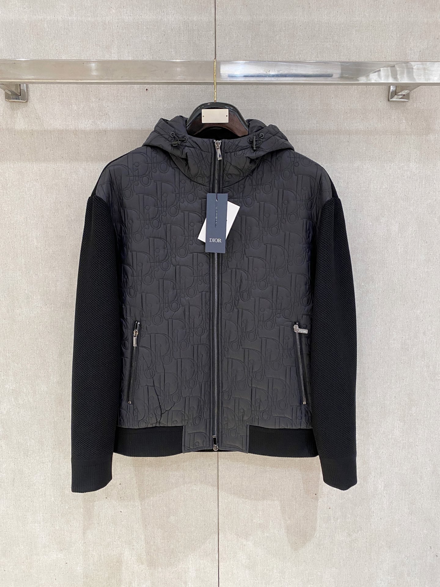 Dior Gebreide Fleece Jas met Capuchon - Premium Kwaliteit