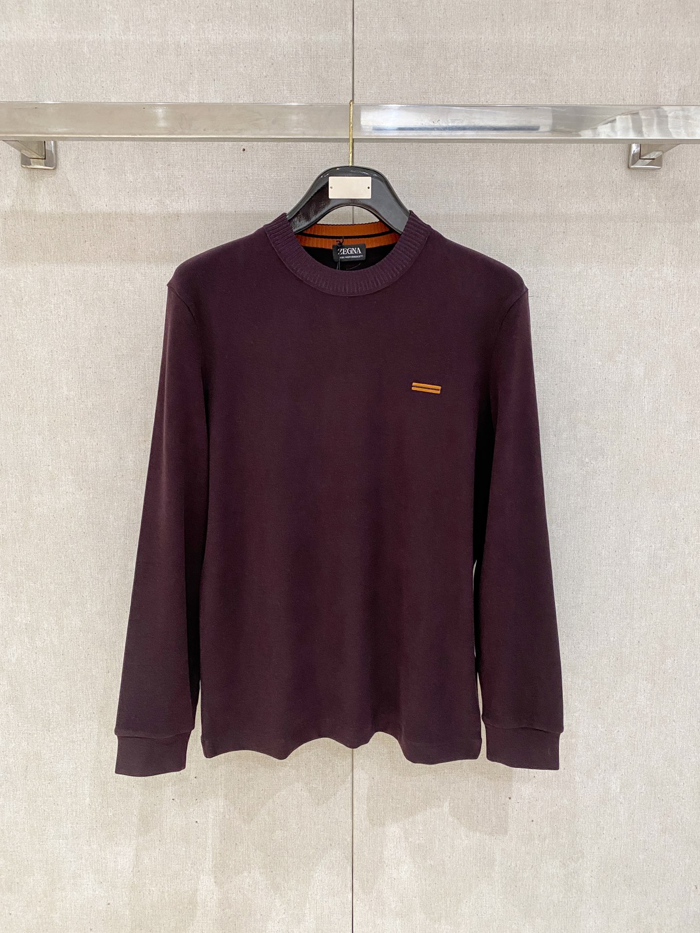 P672 Zegna 2025 new winter long-sleeve vest Black, white, purple, green. Number: M-3XL