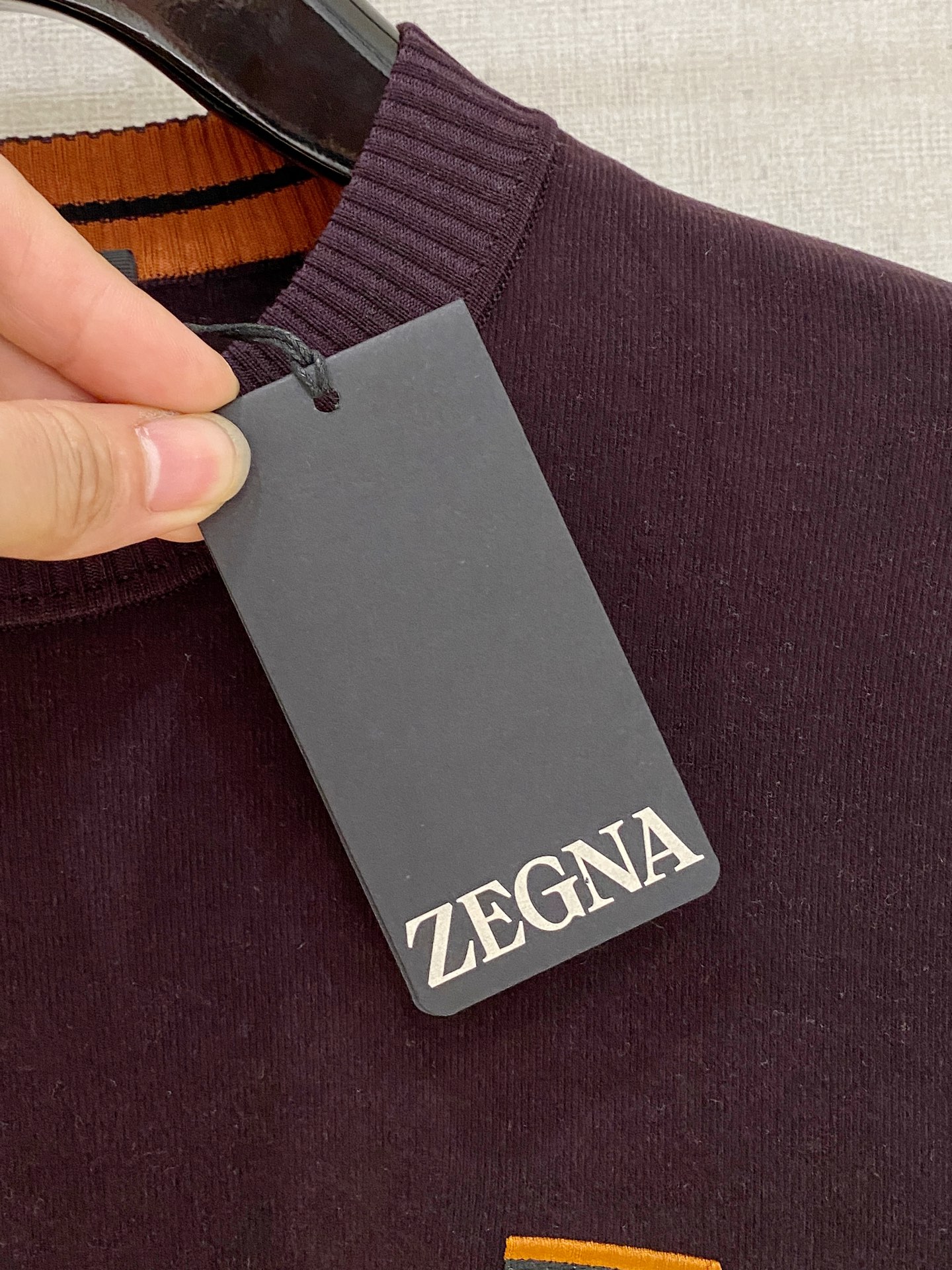 P672 Zegna 2025 new winter long-sleeve vest Black, white, purple, green. Number: M-3XL - 图片 5