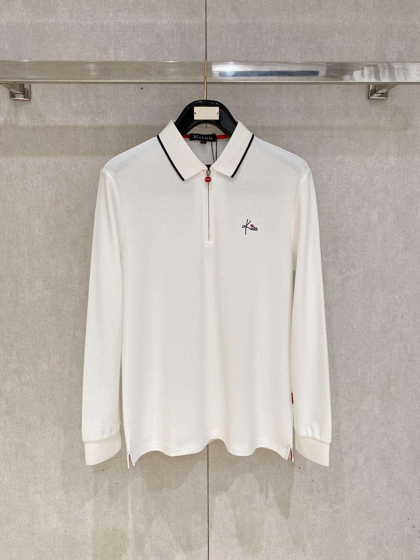 NO:492012,Kiton 2025 autumn and winter style bead floor cotton long sleeve zipper design digit M-4XL, alexander wang19860909Kiton 2025秋冬款珠地棉长袖 拉链设计 码数M-4XL,,alexander wang,Men's clothing