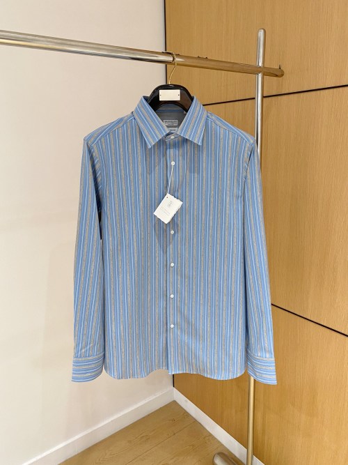 Brunello Cucinelli Striped Long Sleeve Shirt - Premium Quality and Comfort 1 Brunello Cucinelli Striped Long Sleeve Shirt - Premium Quality and Comfort