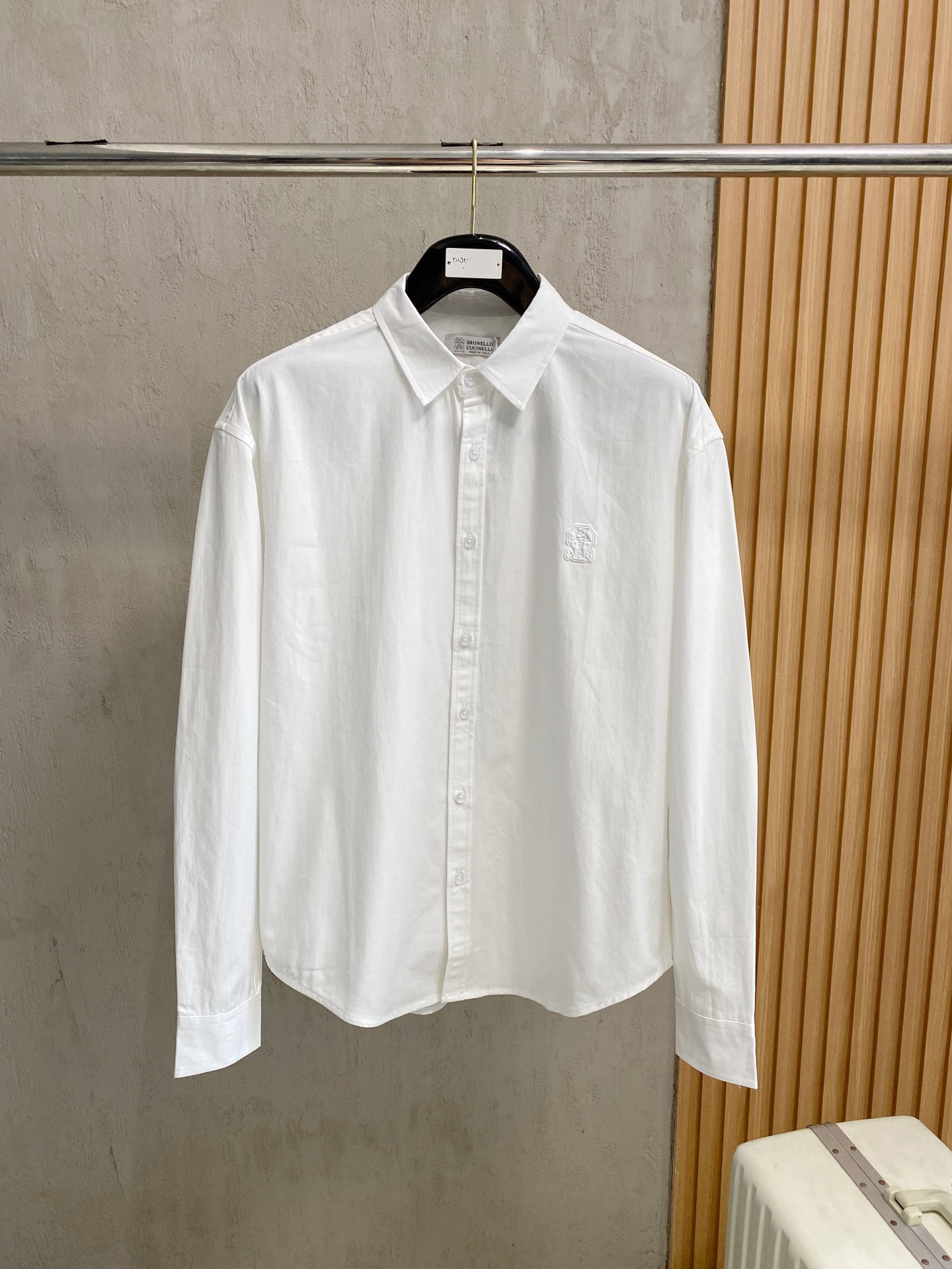  Bru**llo Cuci**lli 男士商务休闲格子长袖衬衫.官方同步系列！颇具意大利典型风格的时装