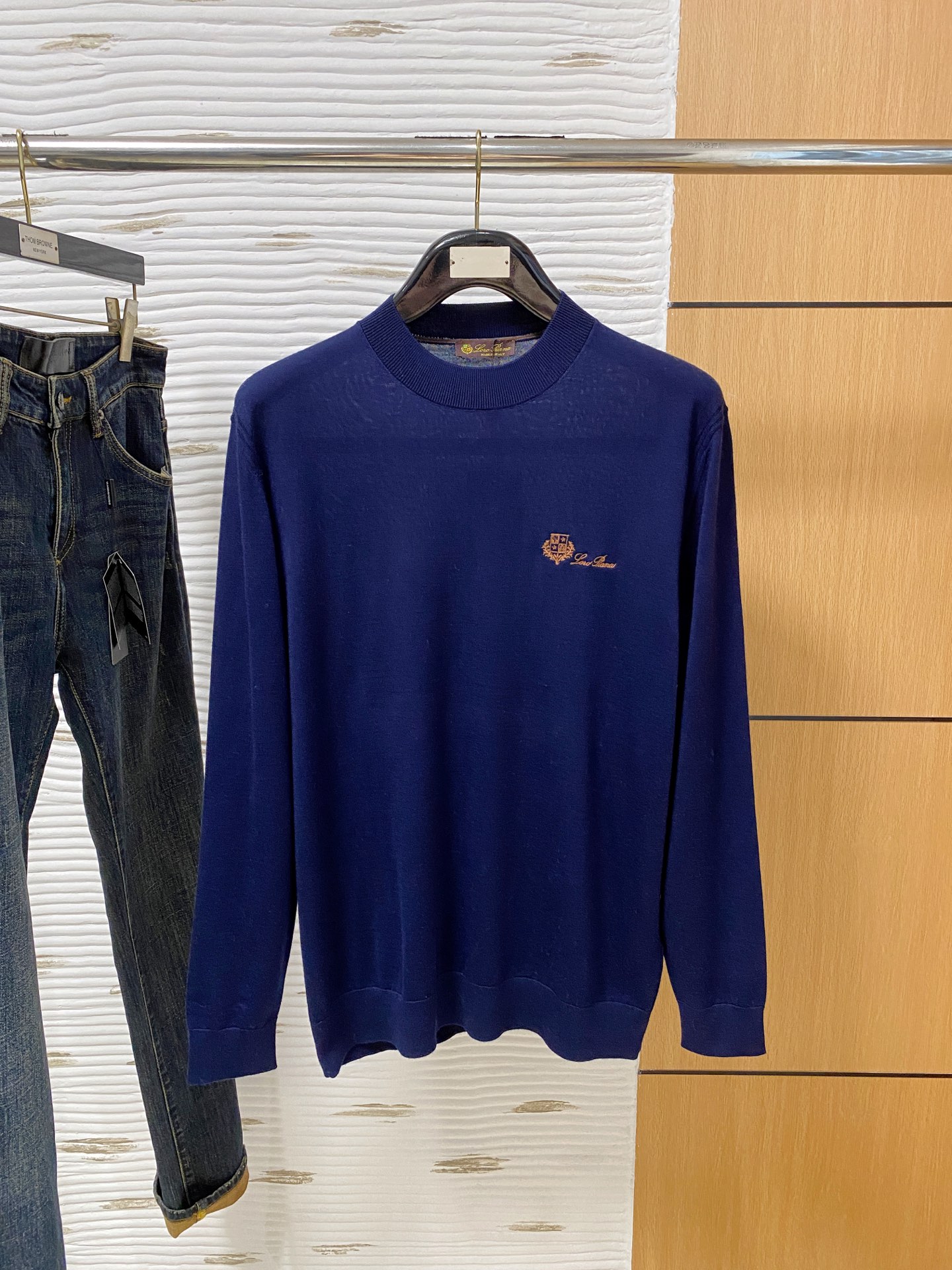  lP🆕。高端100%细美利奴羊毛 保暖更抗起球，秋冬新款高端羊毛套头针织毛衣，时尚刺绣图案提花时尚休闲