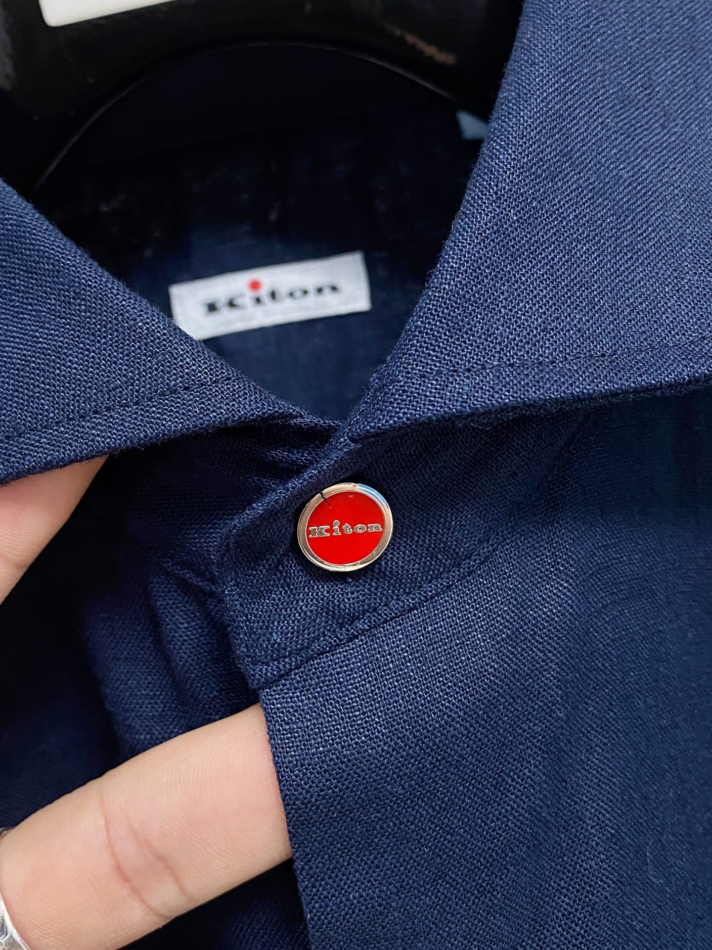 巅峰制造，最好卖的六色最全亚麻！！！Kiton亚麻刺绣Logo红点衬衫｜慵懒骨子里的高级感轻盈的呼吸感，