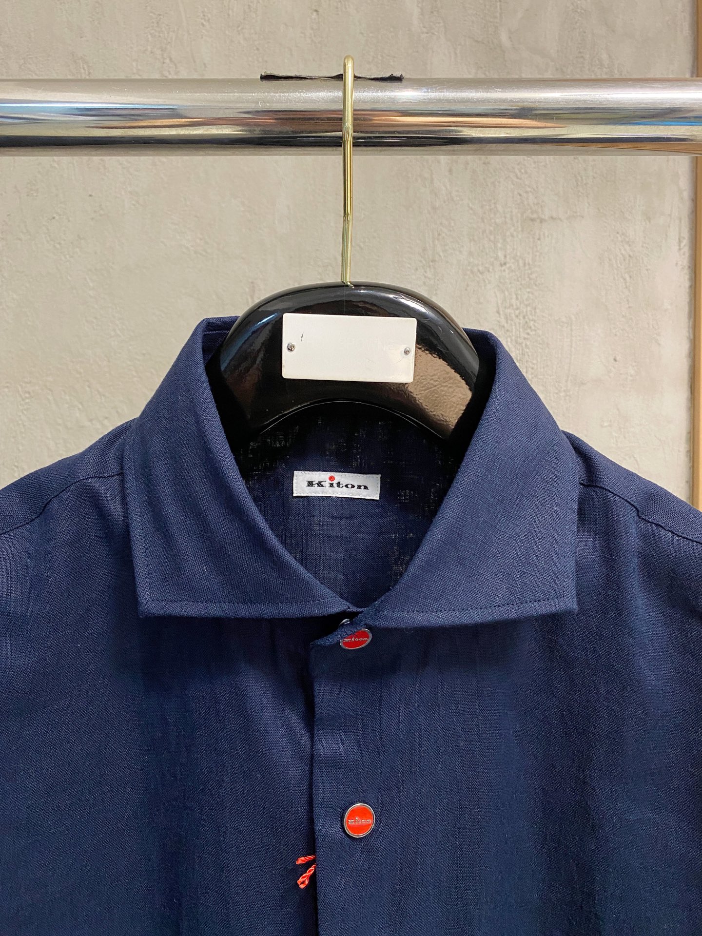 巅峰制造，最好卖的六色最全亚麻！！！Kiton亚麻刺绣Logo红点衬衫｜慵懒骨子里的高级感轻盈的呼吸感，