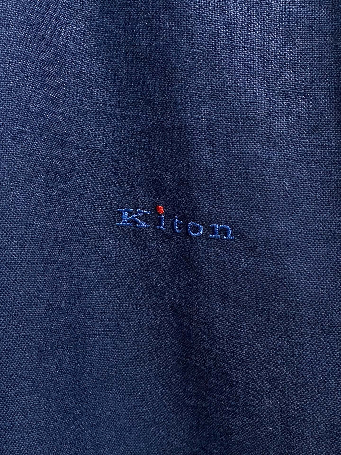 巅峰制造，最好卖的六色最全亚麻！！！Kiton亚麻刺绣Logo红点衬衫｜慵懒骨子里的高级感轻盈的呼吸感，