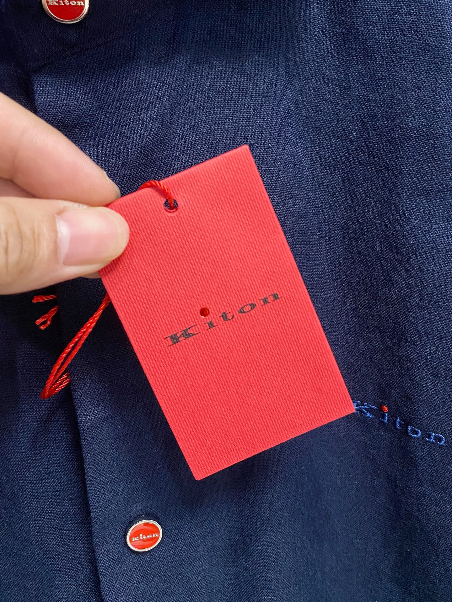 巅峰制造，最好卖的六色最全亚麻！！！Kiton亚麻刺绣Logo红点衬衫｜慵懒骨子里的高级感轻盈的呼吸感，