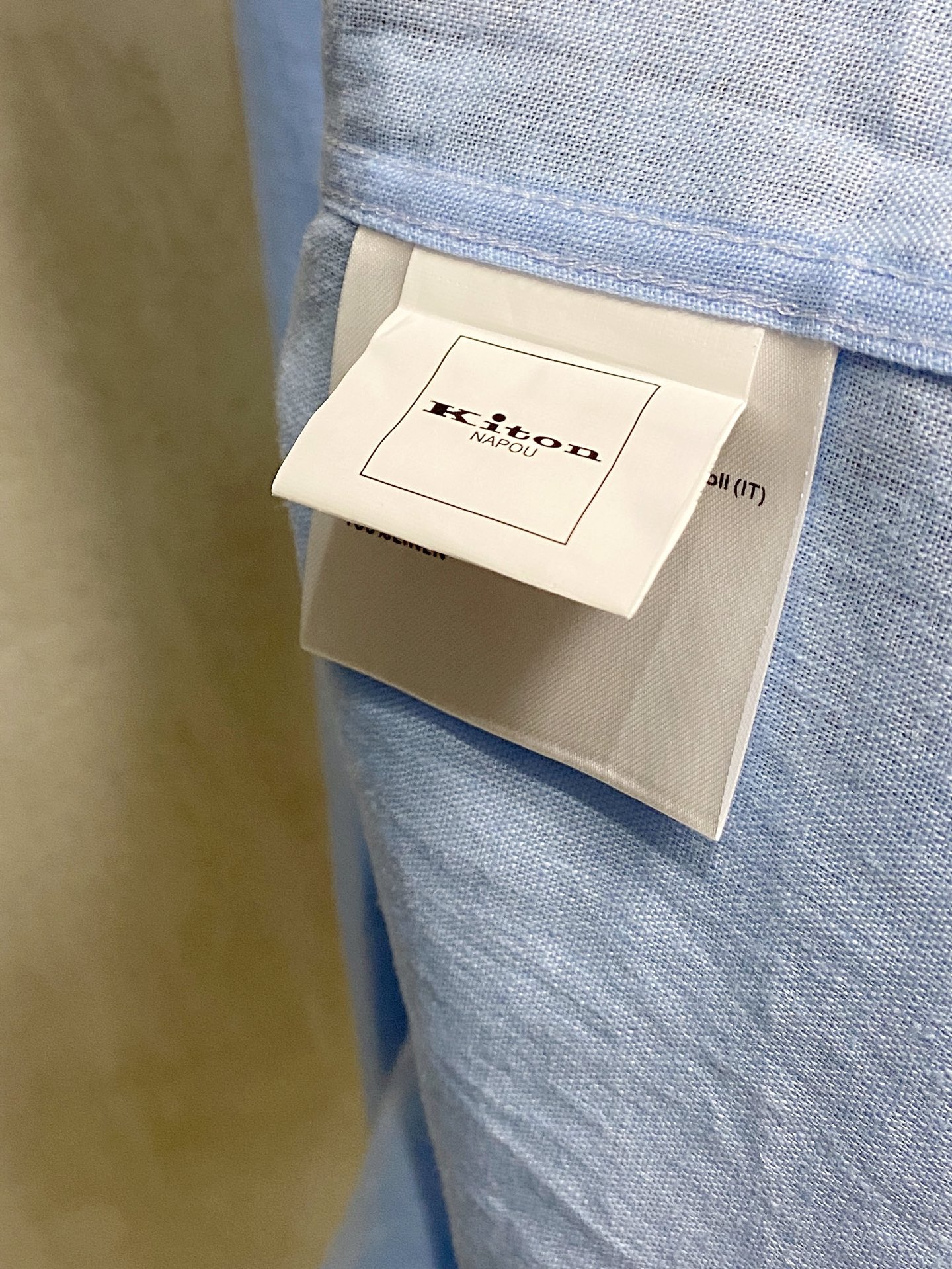 巅峰制造，最好卖的六色最全亚麻！！！Kiton亚麻刺绣Logo红点衬衫｜慵懒骨子里的高级感轻盈的呼吸感，