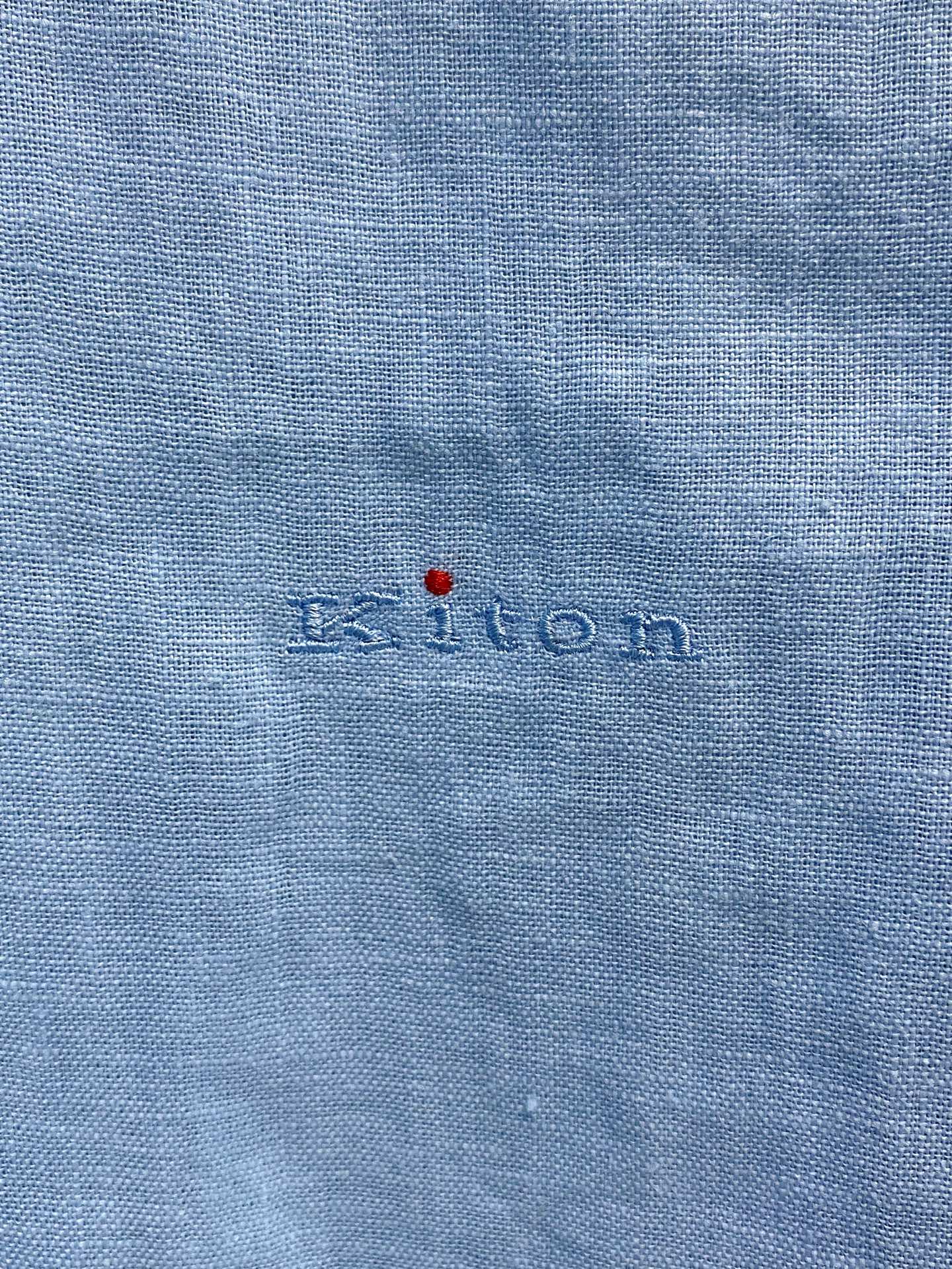 巅峰制造，最好卖的六色最全亚麻！！！Kiton亚麻刺绣Logo红点衬衫｜慵懒骨子里的高级感轻盈的呼吸感，