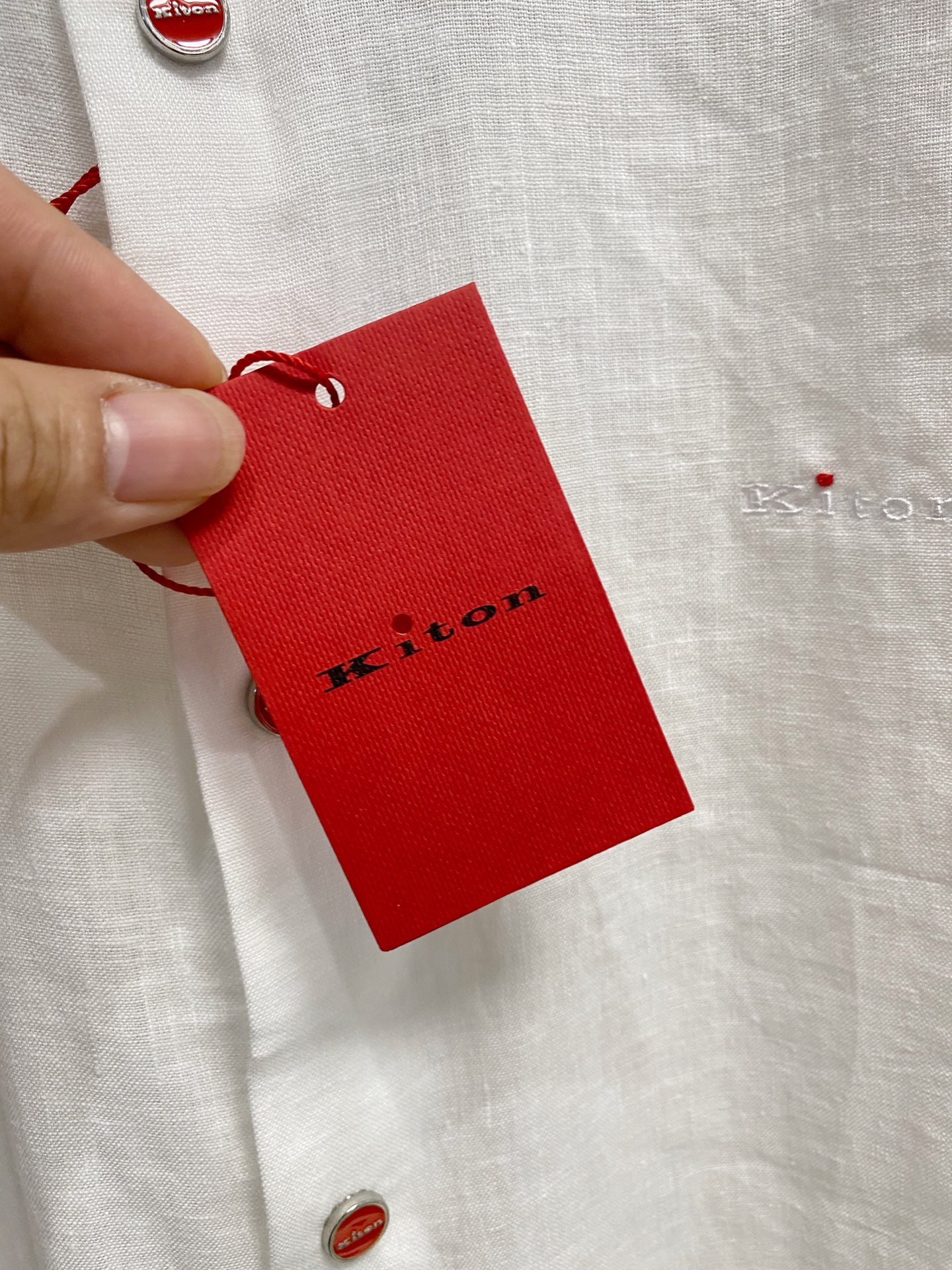 巅峰制造，最好卖的六色最全亚麻！！！Kiton亚麻刺绣Logo红点衬衫｜慵懒骨子里的高级感轻盈的呼吸感，