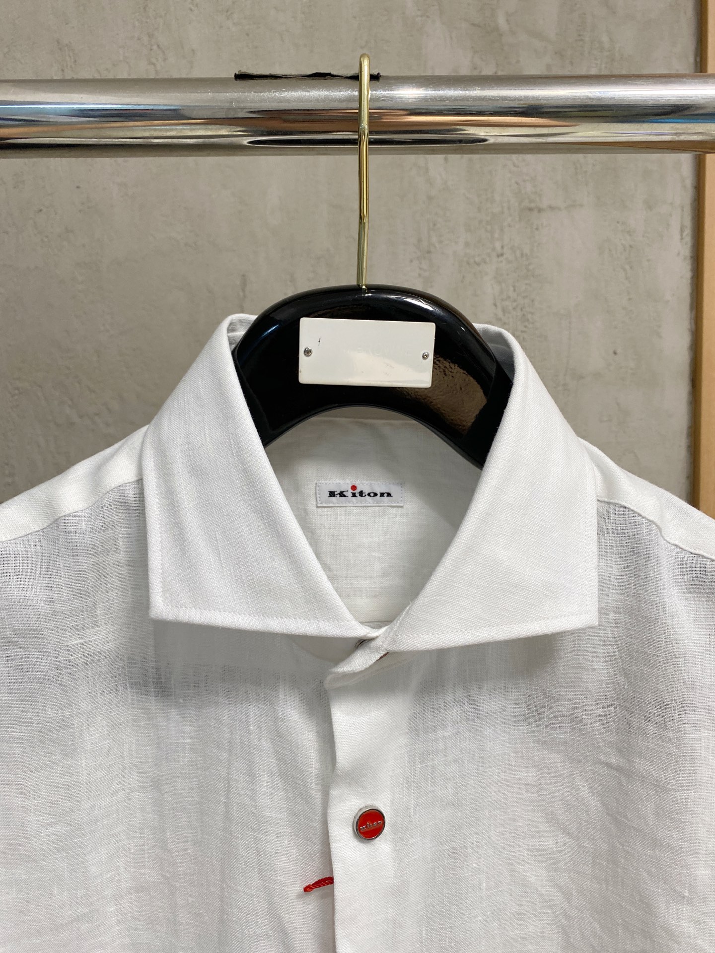 巅峰制造，最好卖的六色最全亚麻！！！Kiton亚麻刺绣Logo红点衬衫｜慵懒骨子里的高级感轻盈的呼吸感，