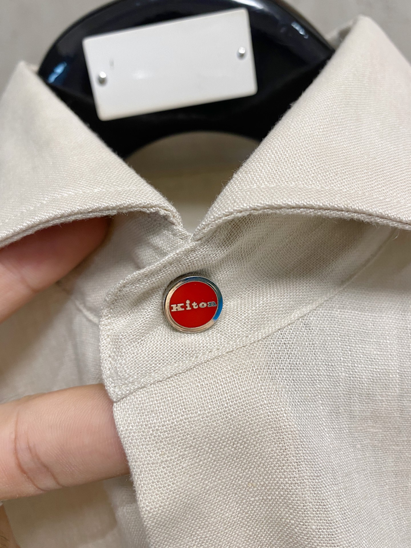 巅峰制造，最好卖的六色最全亚麻！！！Kiton亚麻刺绣Logo红点衬衫｜慵懒骨子里的高级感轻盈的呼吸感，