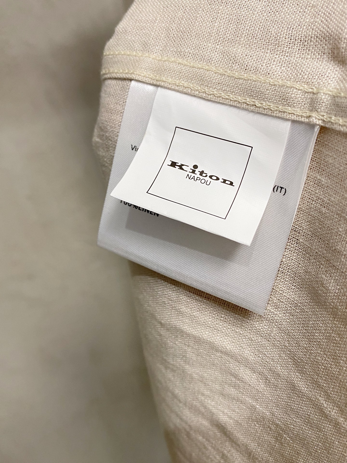 巅峰制造，最好卖的六色最全亚麻！！！Kiton亚麻刺绣Logo红点衬衫｜慵懒骨子里的高级感轻盈的呼吸感，