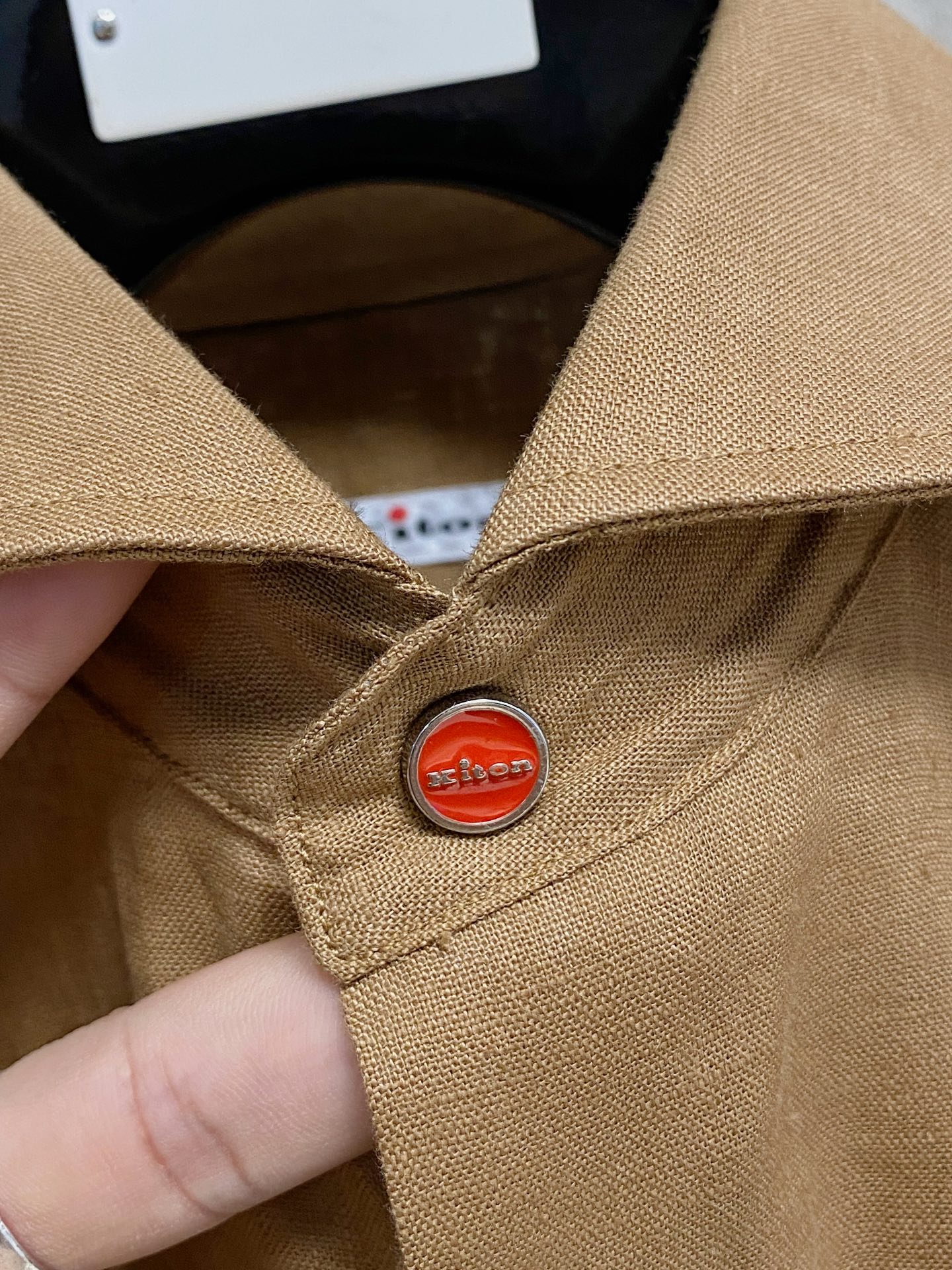 巅峰制造，最好卖的六色最全亚麻！！！Kiton亚麻刺绣Logo红点衬衫｜慵懒骨子里的高级感轻盈的呼吸感，