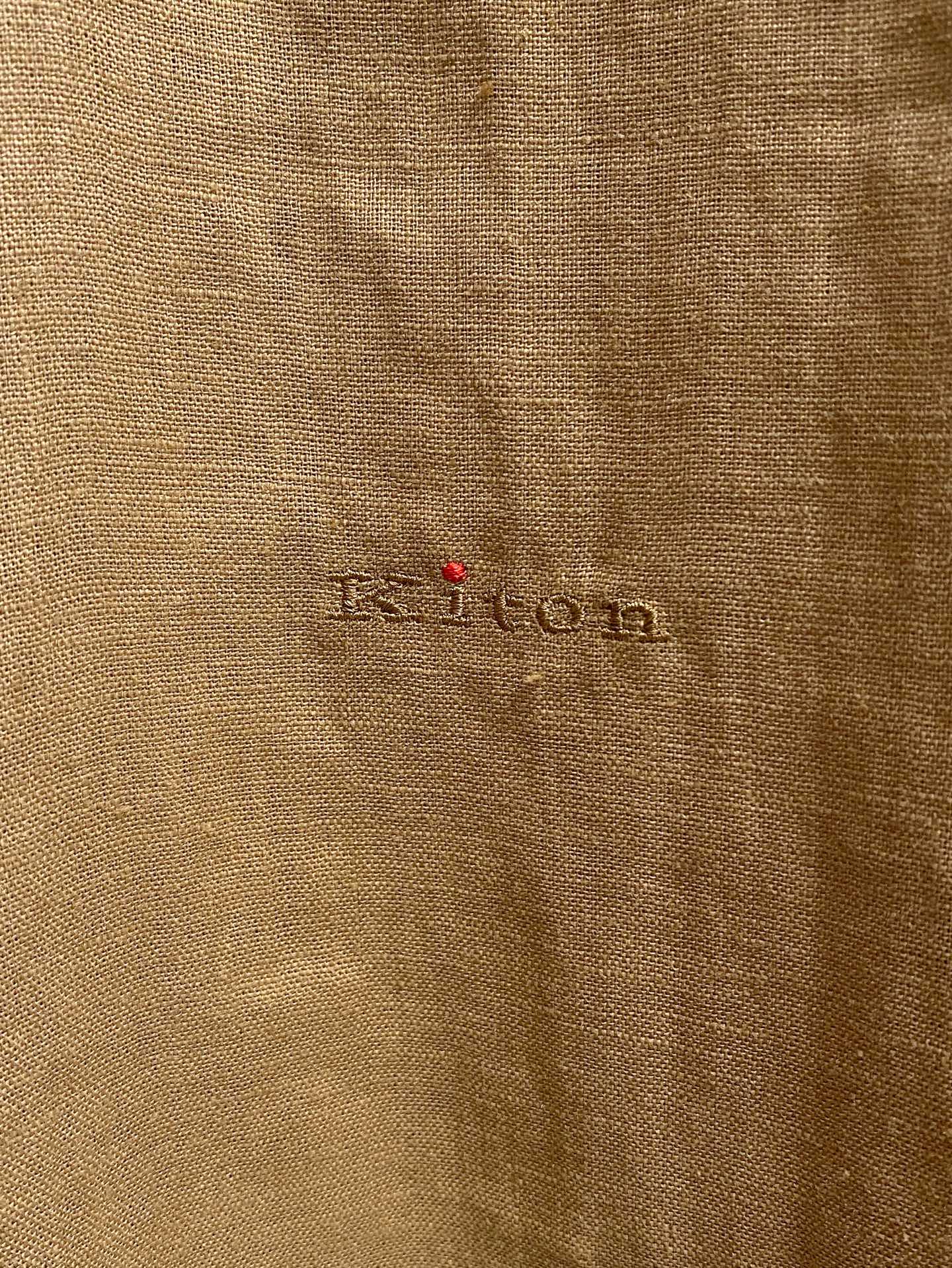 巅峰制造，最好卖的六色最全亚麻！！！Kiton亚麻刺绣Logo红点衬衫｜慵懒骨子里的高级感轻盈的呼吸感，