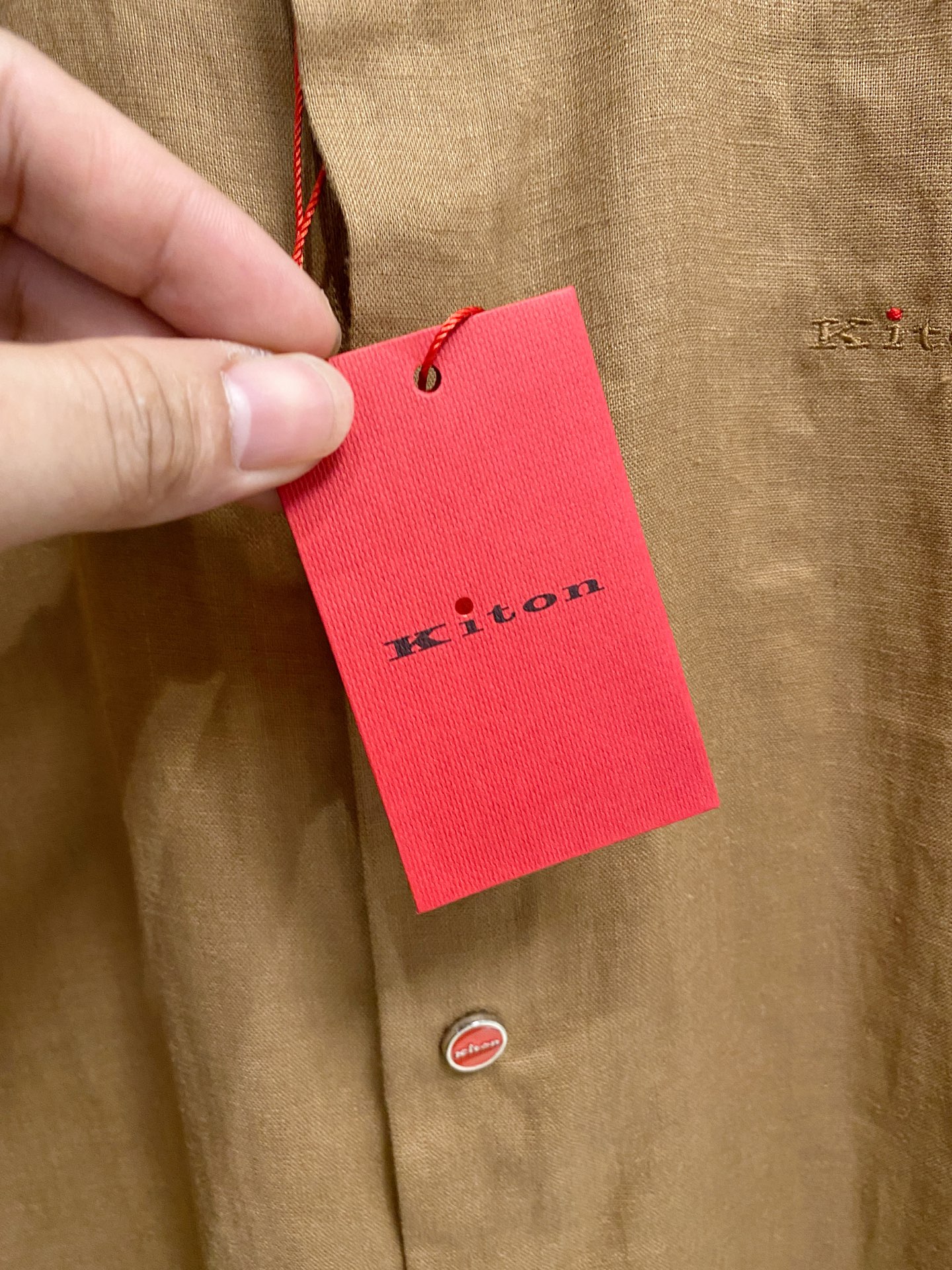 巅峰制造，最好卖的六色最全亚麻！！！Kiton亚麻刺绣Logo红点衬衫｜慵懒骨子里的高级感轻盈的呼吸感，